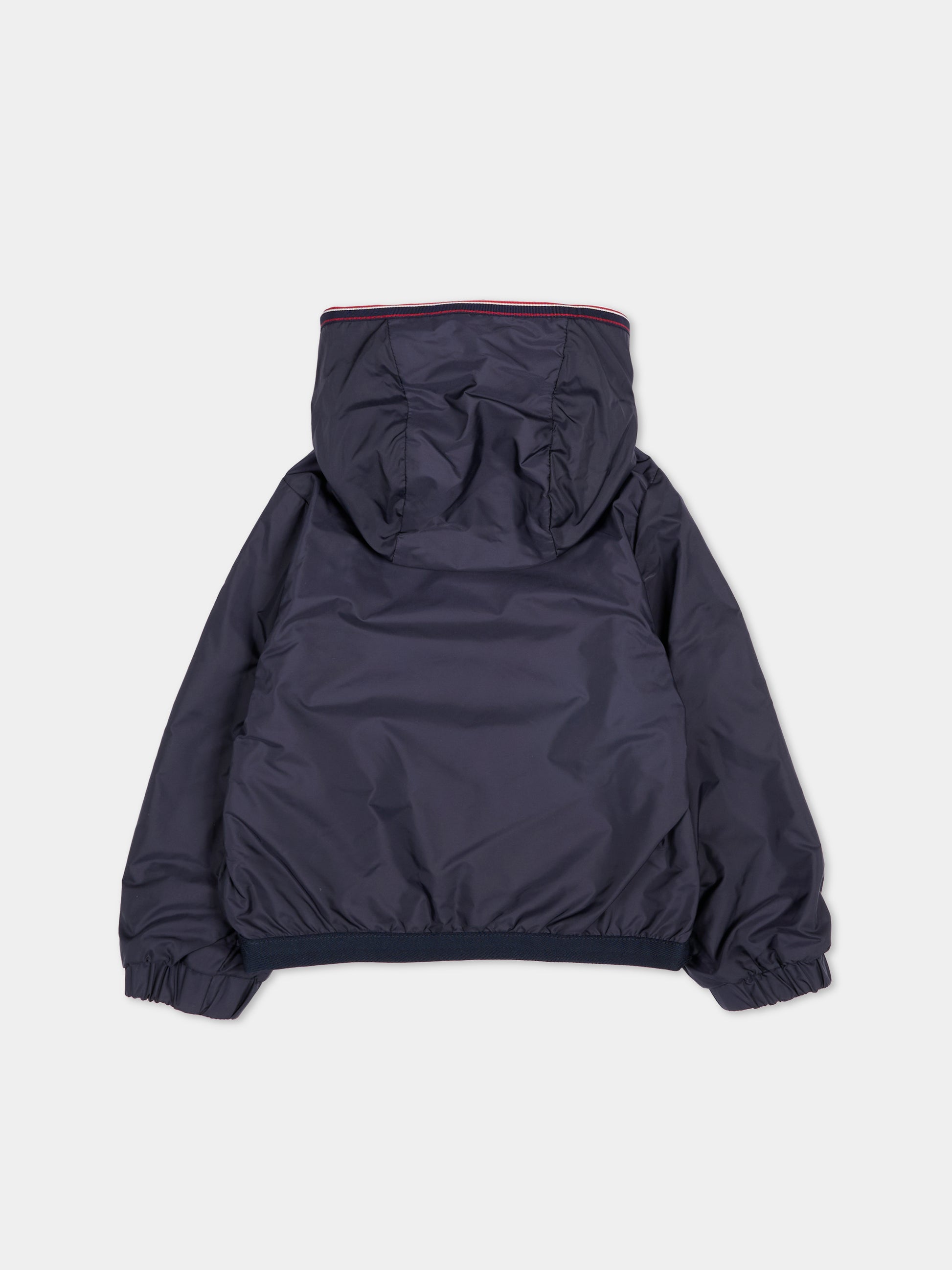 Giacca a vento Anton blu per neonati con logo,Moncler Kids,L1951 1A00022 53A5E 742