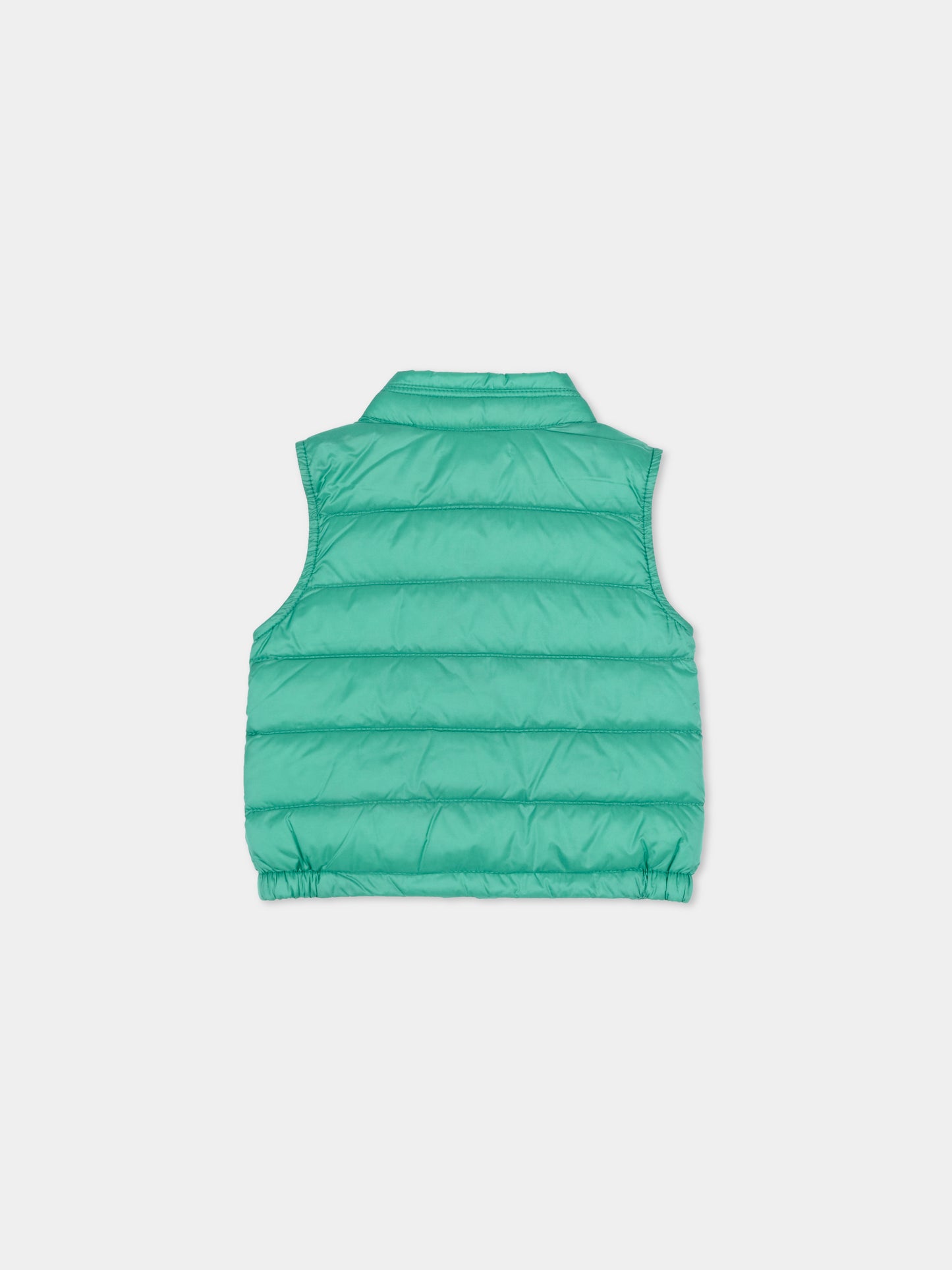 Gilet New Amaury verde per neonato con logo,Moncler Kids,L1951 1A00023 597YF 845