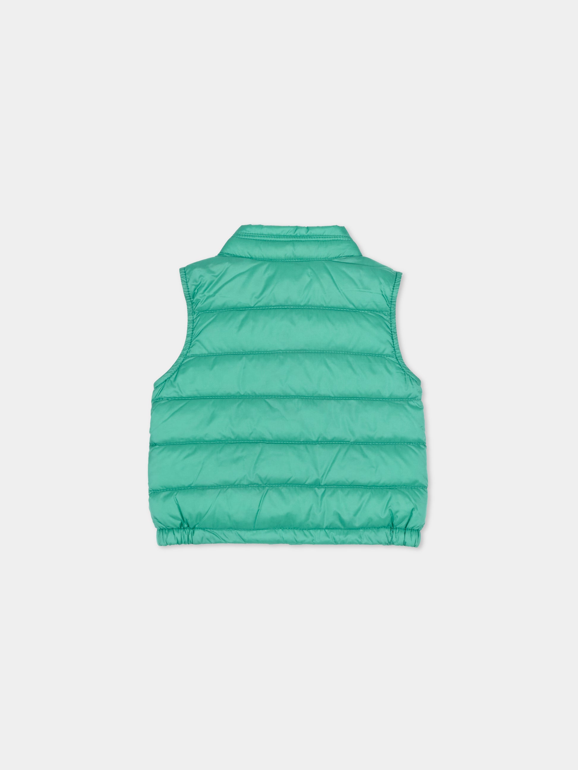 Gilet New Amaury verde per neonato con logo,Moncler Kids,L1951 1A00023 597YF 845