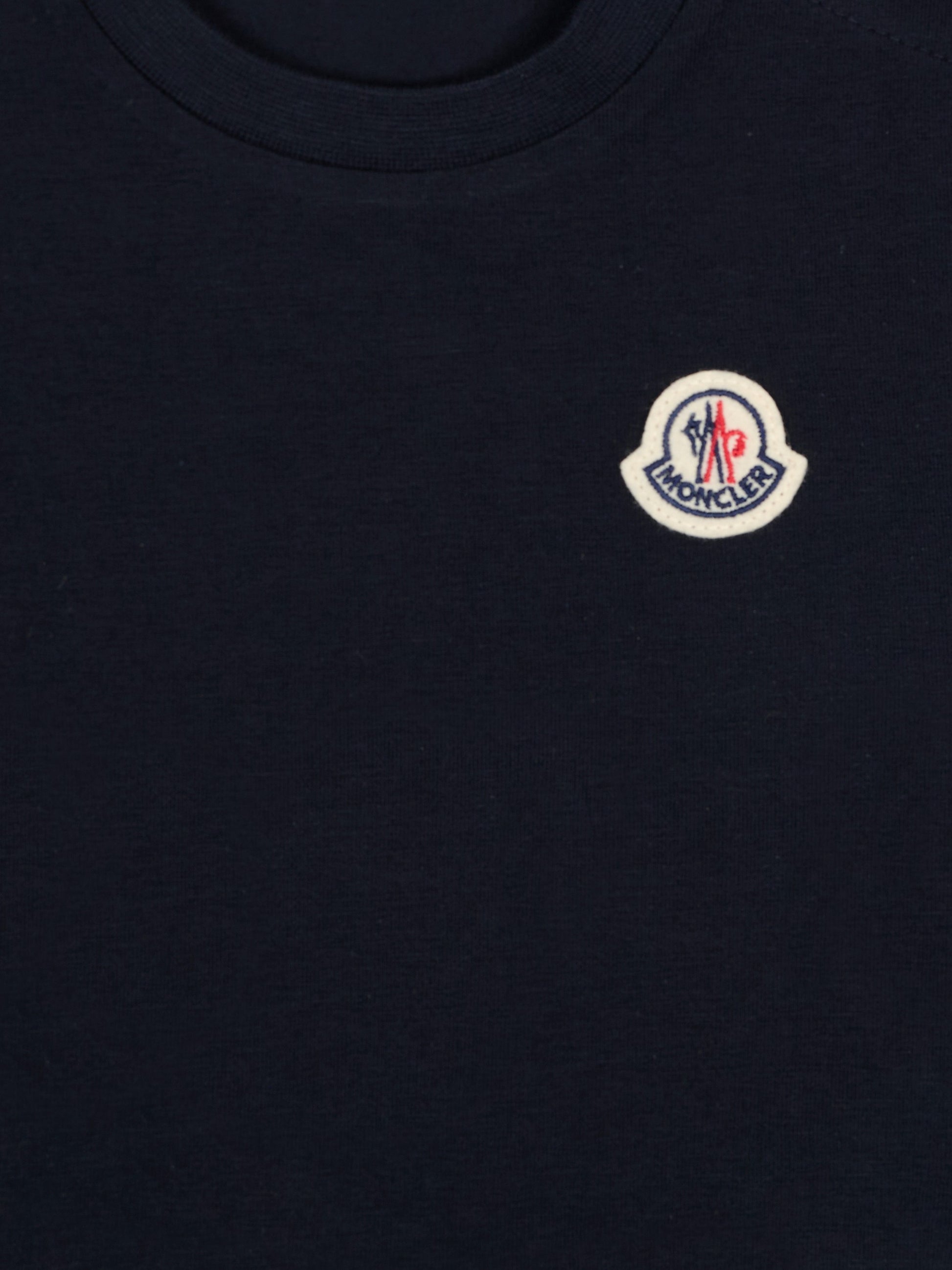 Vestito blu per neonata con logo,Moncler Kids,L1951 8I00004 89AUM 778