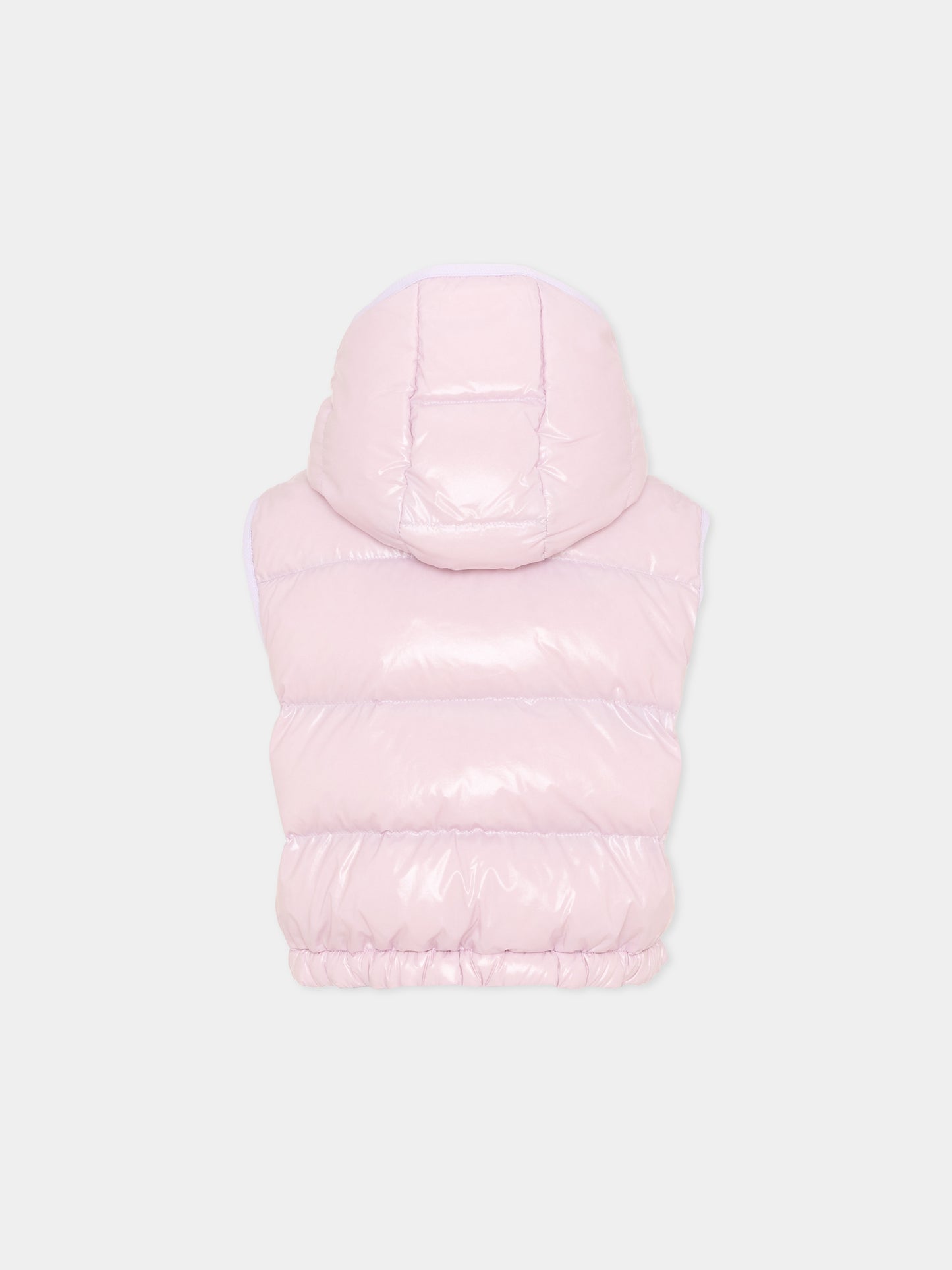 Gilet Kamile lilla per bambina con logo,Moncler Kids,L1954 1A00041 597EU 509
