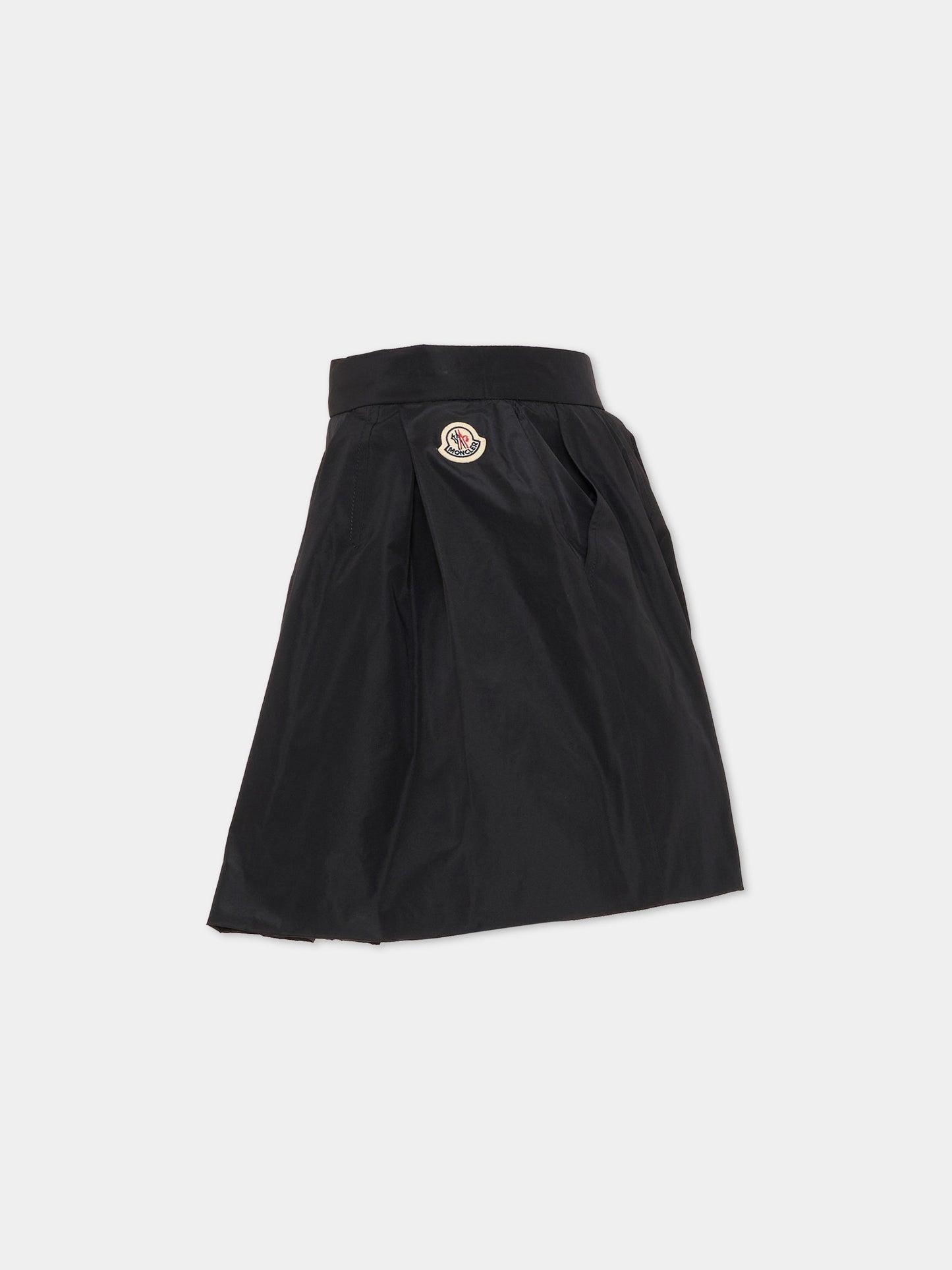 Shorts blu per bambina con logo,Moncler Kids,L1954 2B00002 598AK 77A