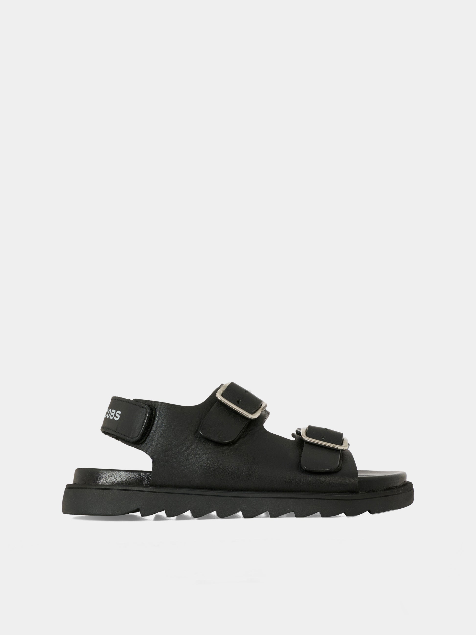 Sandali neri per bambini con logo,Marc Jacobs,W60399 09B