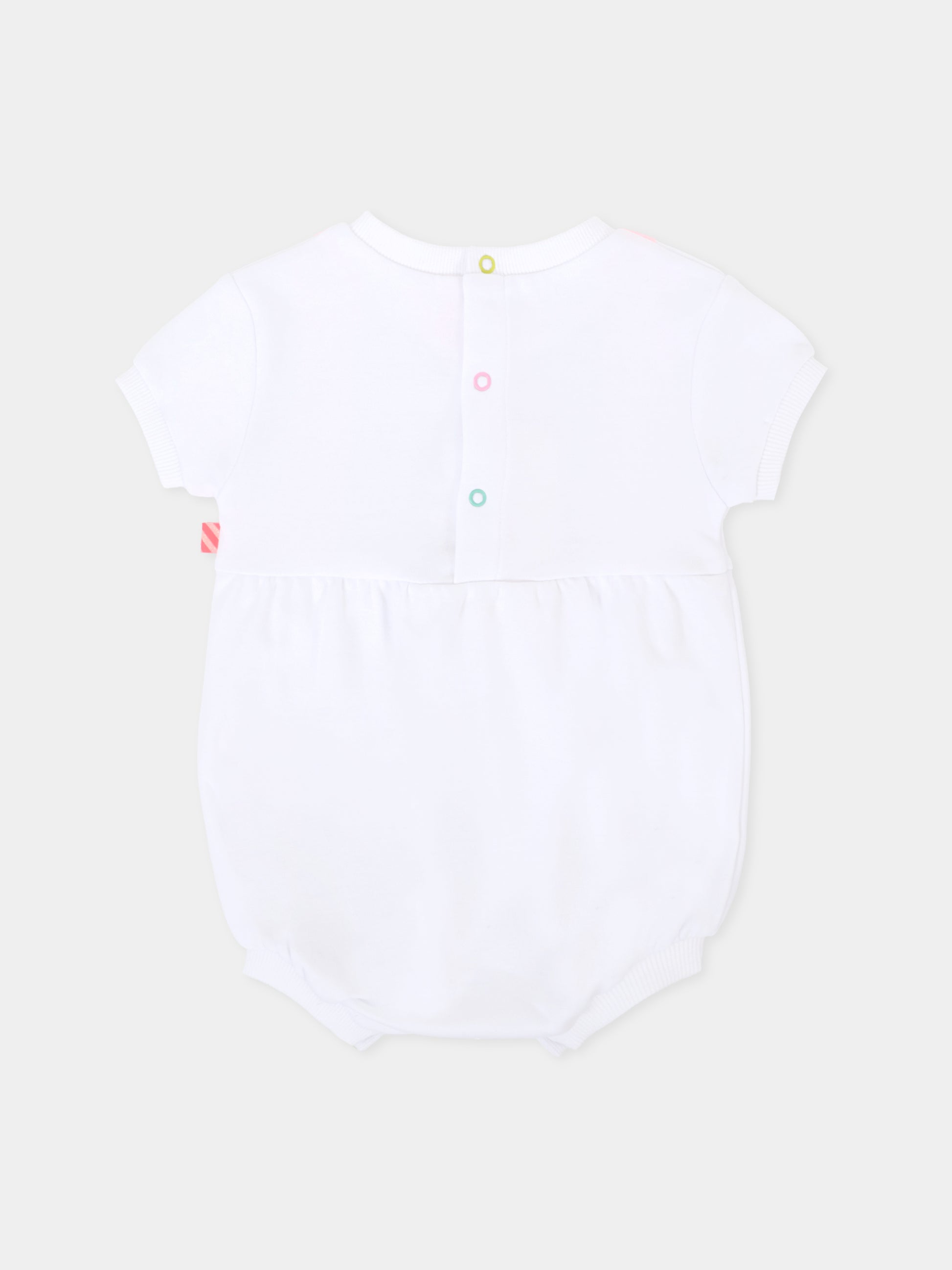 Pagliaccetto bianco per neonata con cuori,Billieblush,U21003 10P