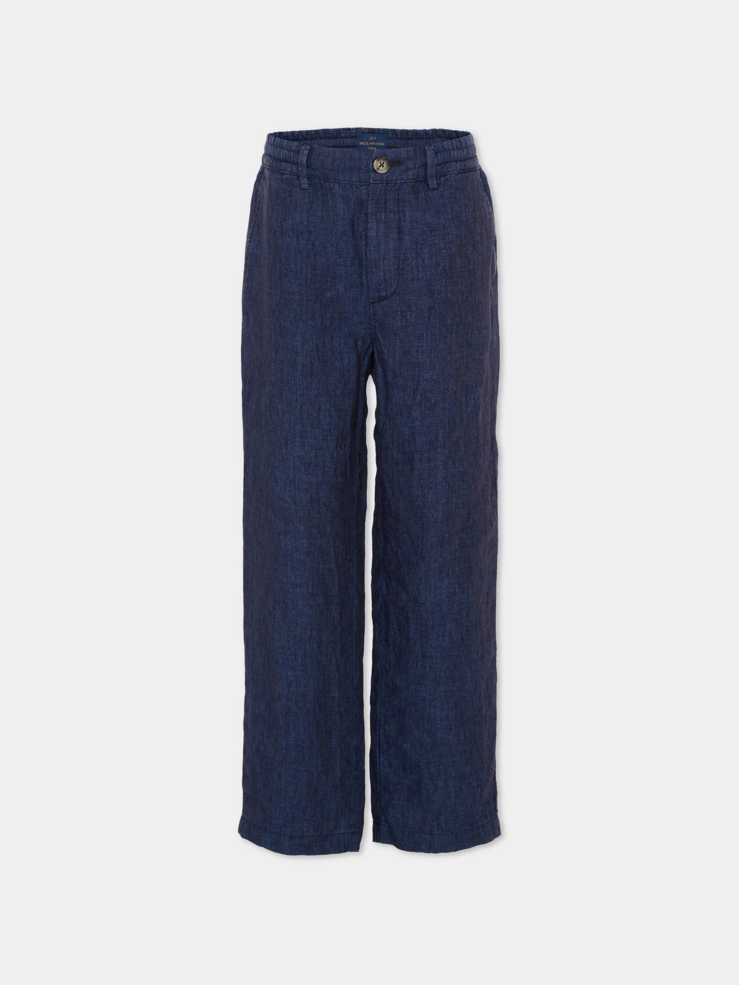 Pantaloni blu in lino per bambino,Paul & Shark Junior,WUP007 LUA04 42370