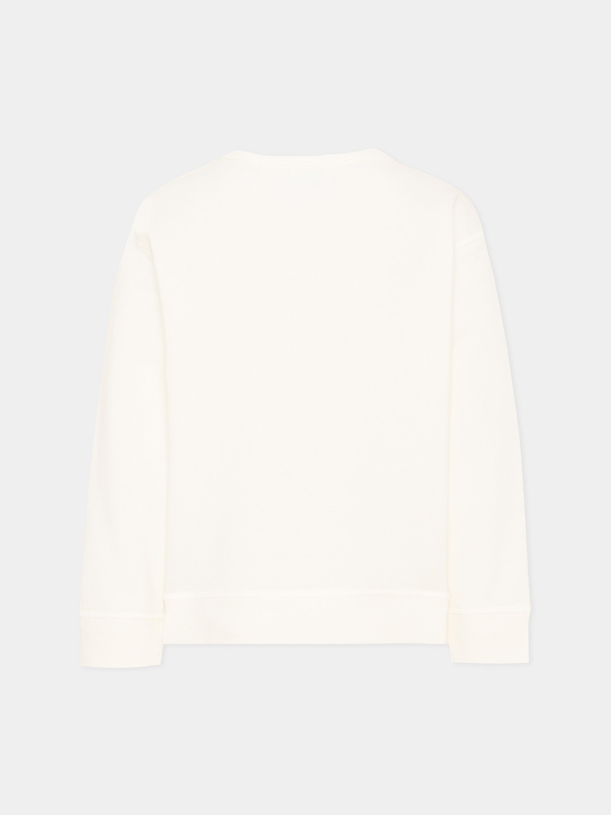 Felpa bianca per bambini con logo e Mr. Happy,Gucci Kids,855825 XJHPV 9214