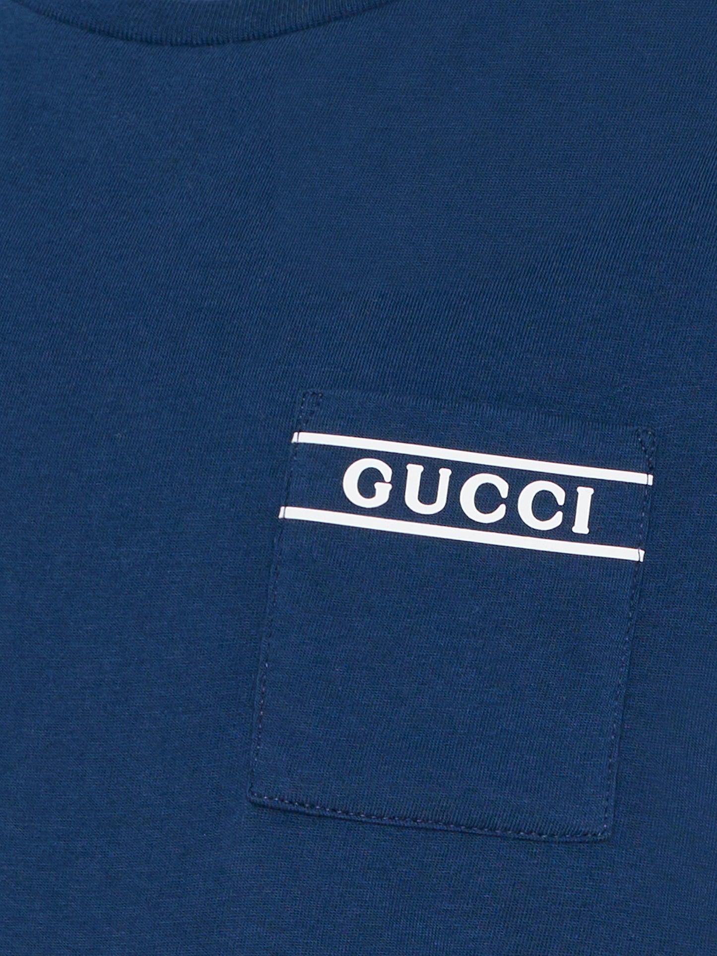 T-shirt blu per bambino con logo,Gucci Kids,849686 XJHNU 4087