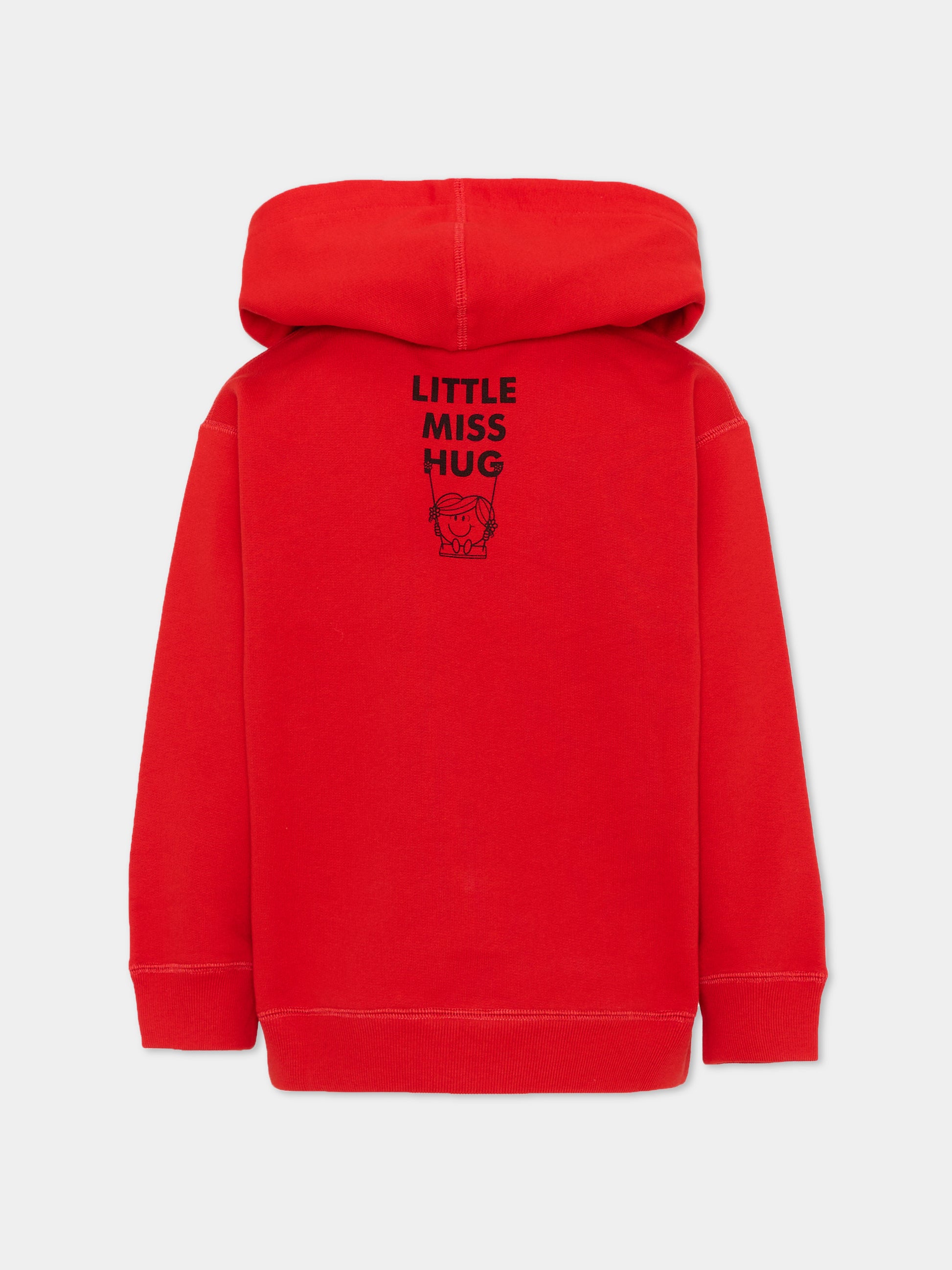 Felpa rossa con cappuccio per bambina,Gucci Kids,857454 XJHRA 6178