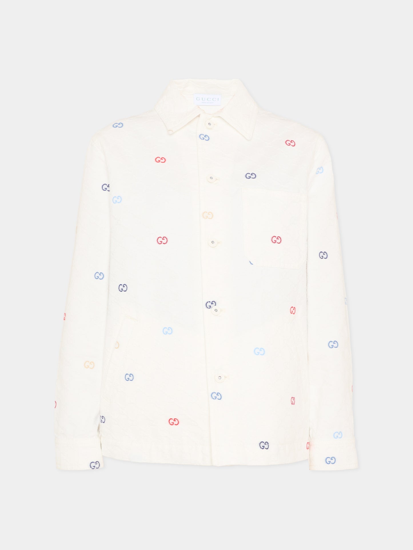 Giubbotto bianco per bambini con monogram,Gucci Kids,826640 XDDFC 9066