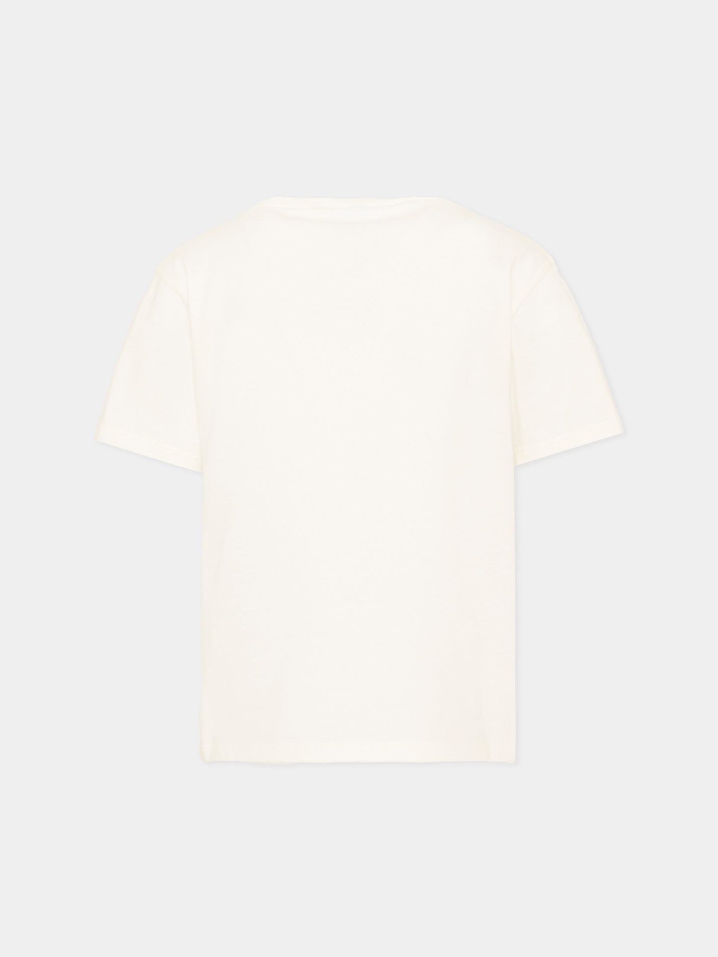 T-shirt bianca per bambini con logo,Gucci Kids,575114 XJHO8 9214