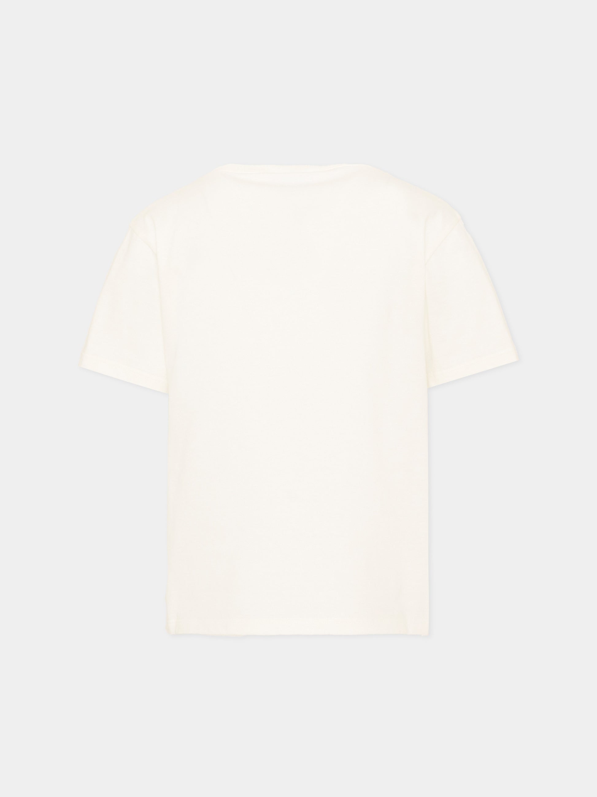 T-shirt bianca per bambini con logo,Gucci Kids,575114 XJHO8 9214