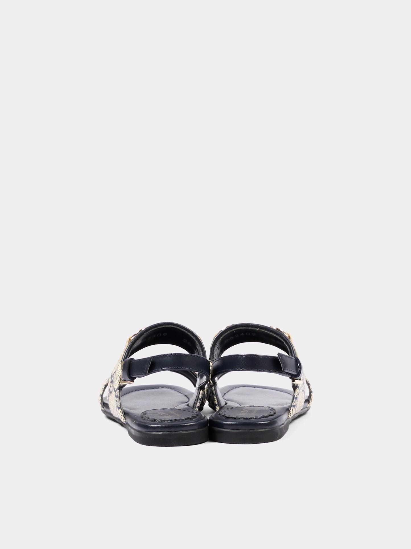 Sandali beige per bambina con Web,Gucci Kids,862409 FAFM7 4061