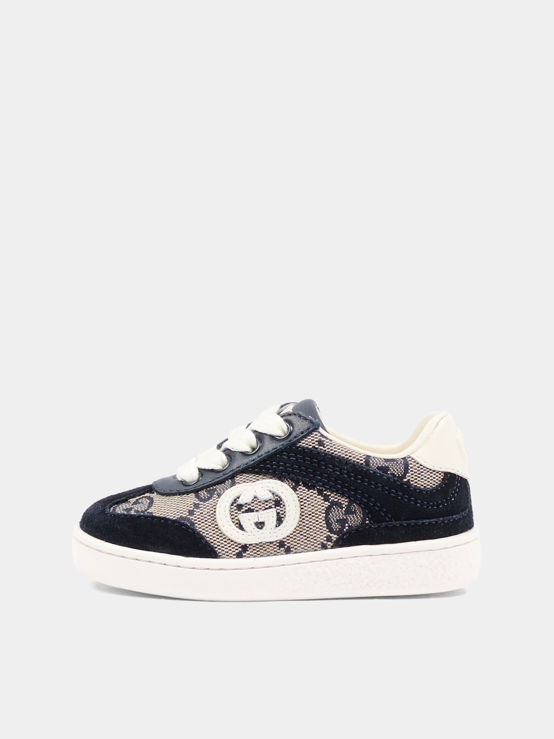 Sneakers G74 blu per neonati e bambini con GG,Gucci Kids,812673 AAE2T 4056