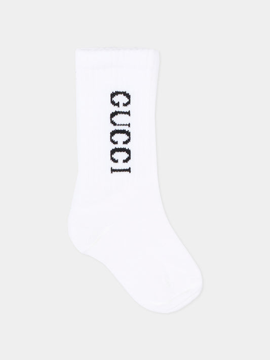 Calze bianche per neonati con Mr. HAppy,Gucci Kids,857167 3KAB7 9000