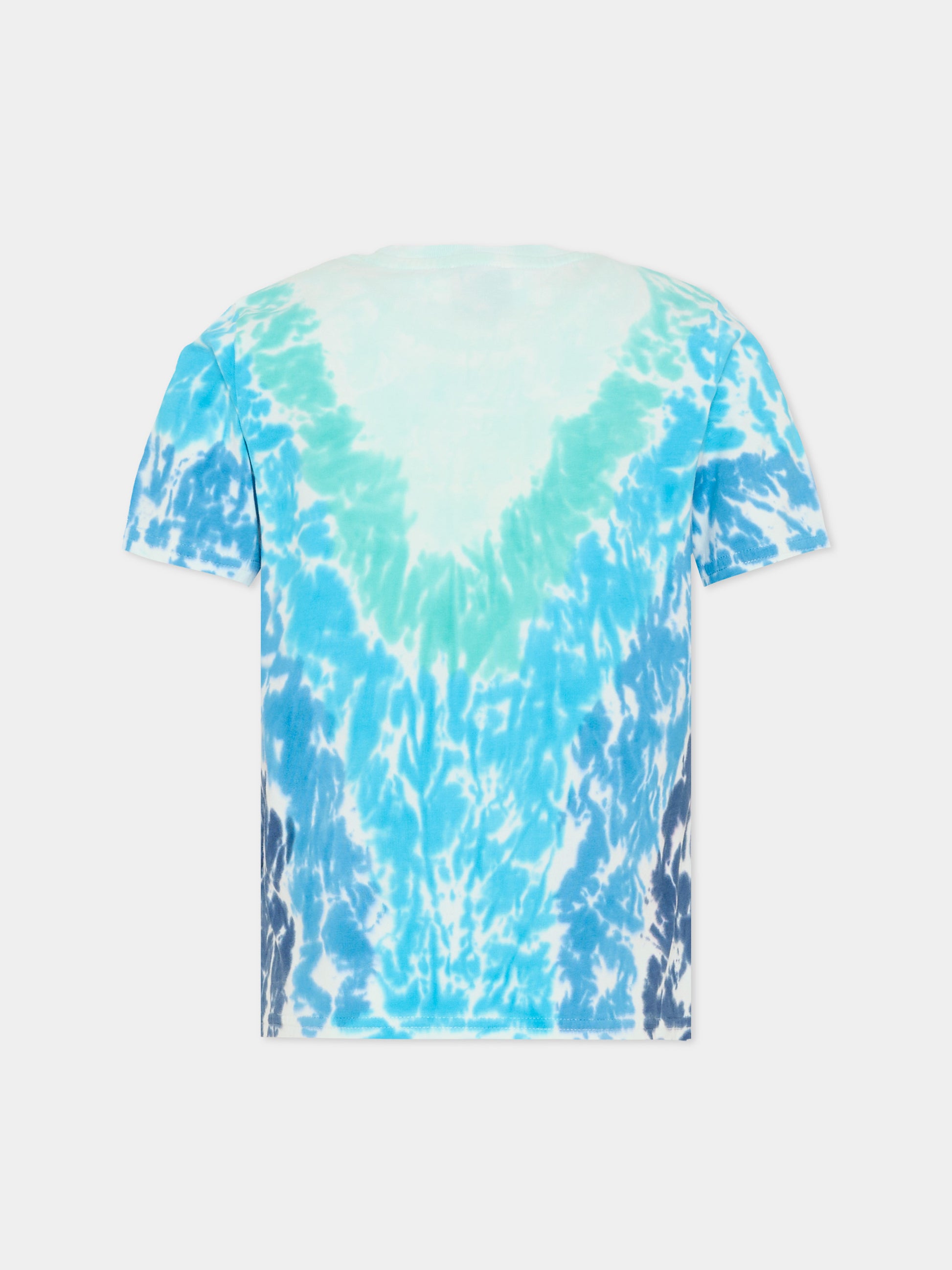 T-shirt multicolor per bambino con fiore di loto,Casablanca,KSP26 JTS 038 04 EX BC