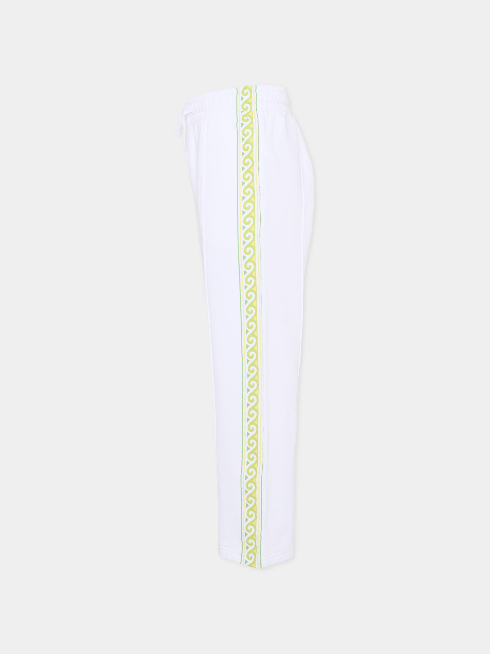 Pantaloni bianchi per bambini con onde,Casablanca,KSP26 JTR 265 01 EX BC
