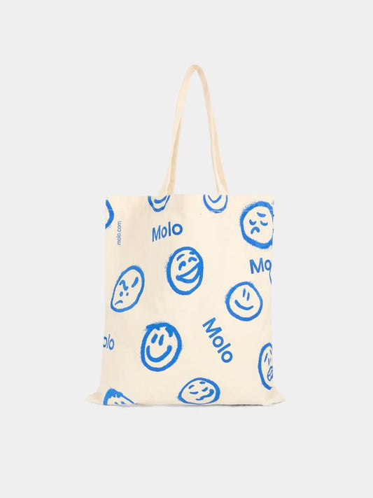 Borsa Molo per bambini,Molo,9POSX704 6650 TOTEBAG BLUE SMILE