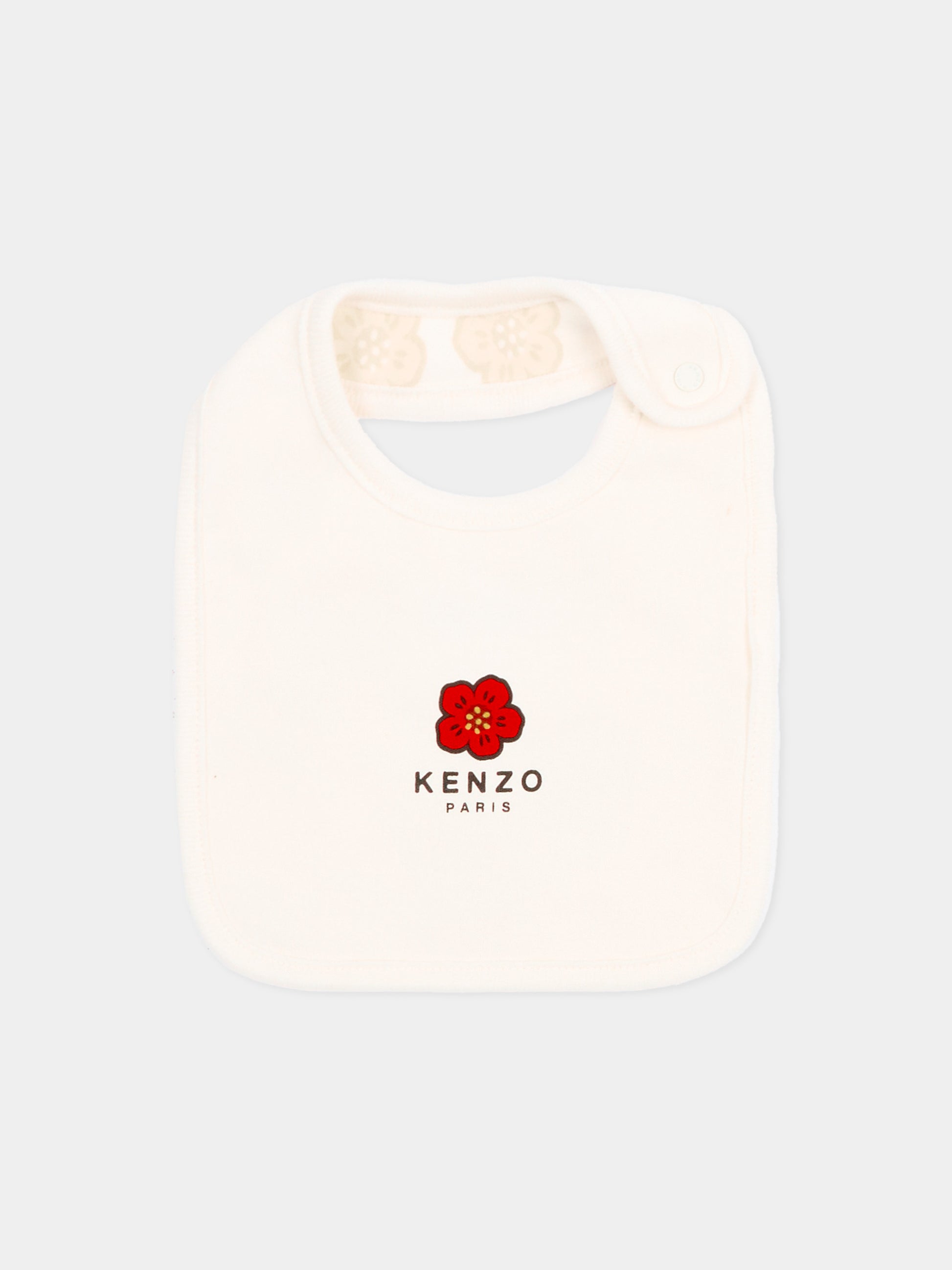 Set tutina bianco per neonati con fiori Boke,Kenzo Kids,K61615 117