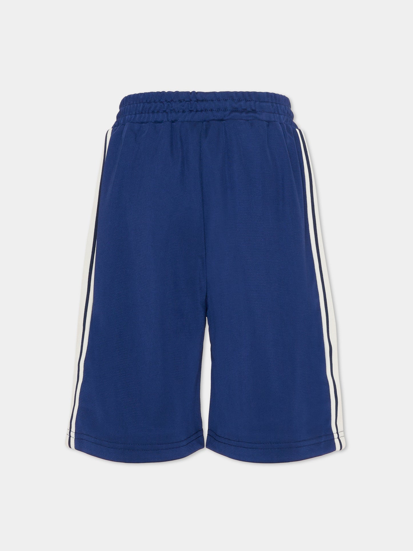 Shorts blu per bambini con Lucky Tiger,Kenzo Kids,K61695 84N
