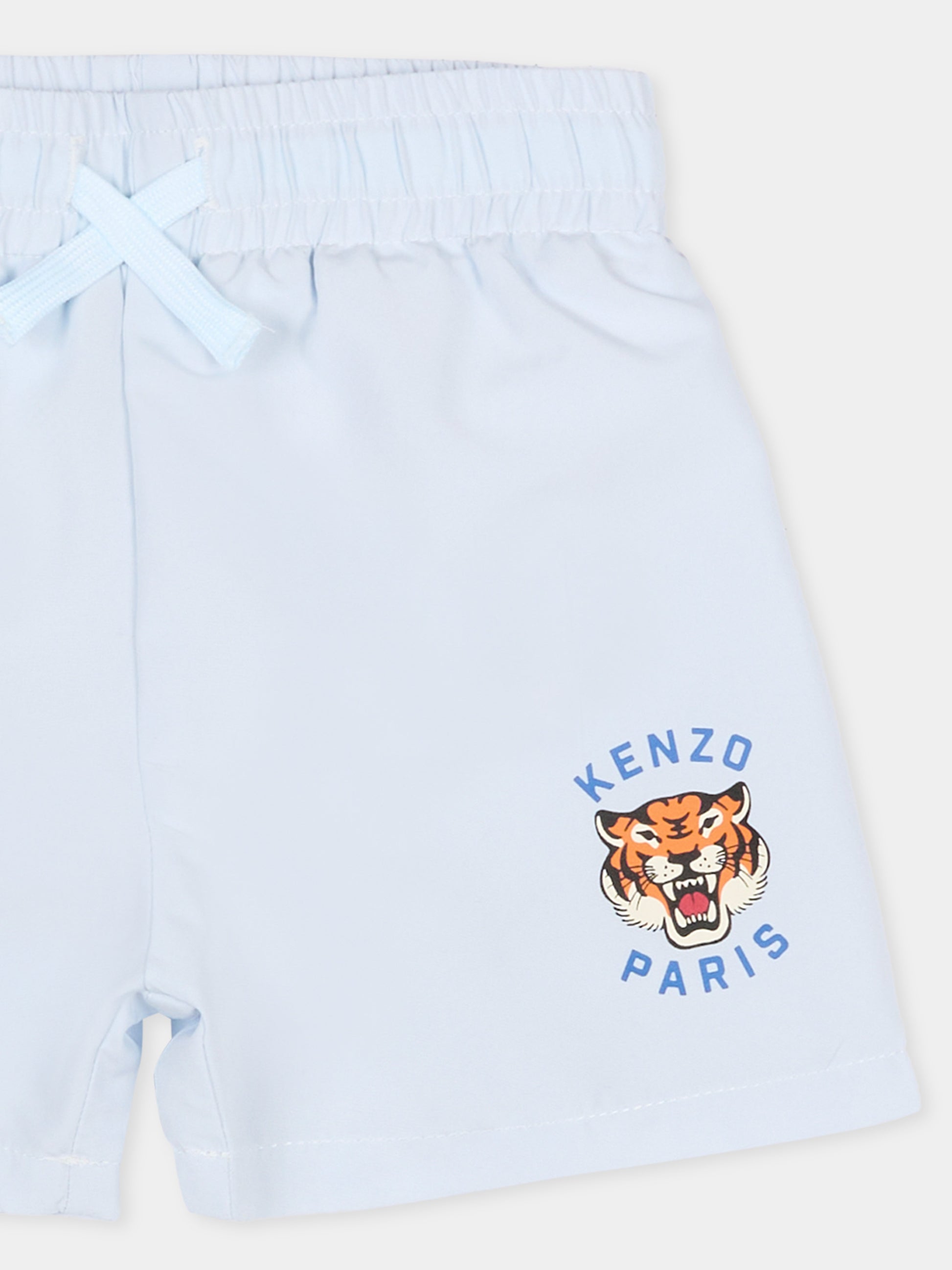 Boxer mare celeste per neonato con Lucky Tiger,Kenzo Kids,K61704 77M