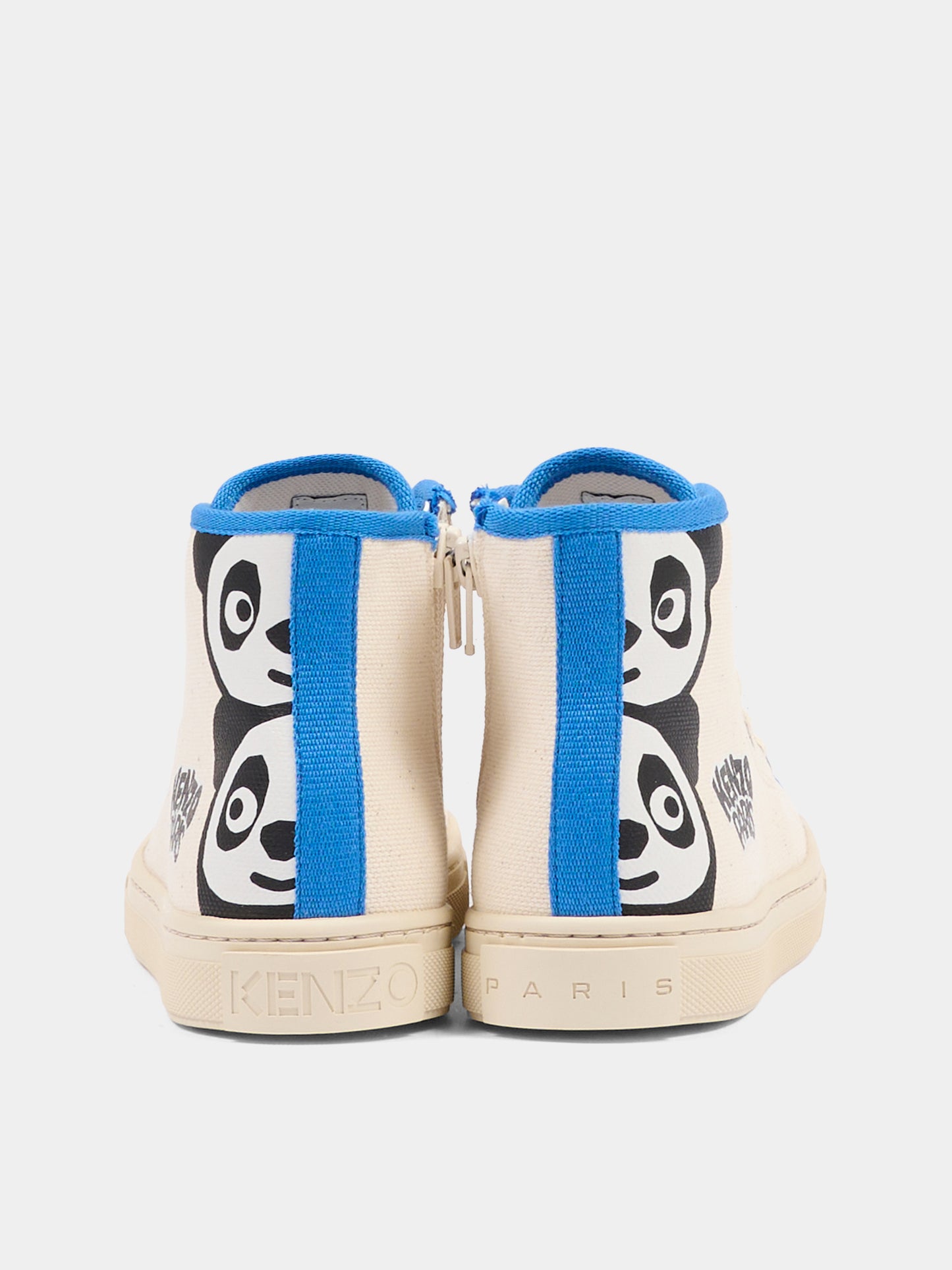 Sneakers beige per bambini con logo,Kenzo Kids,K61821 208