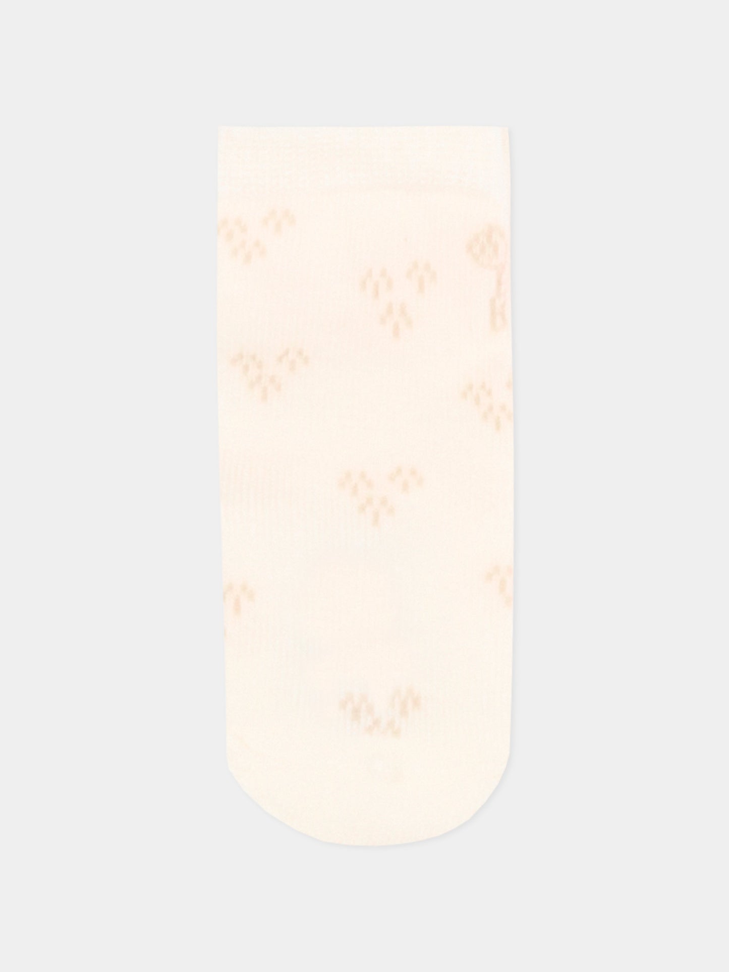 Set calzini beige per neonata con tigre,Kenzo Kids,K61824 C21