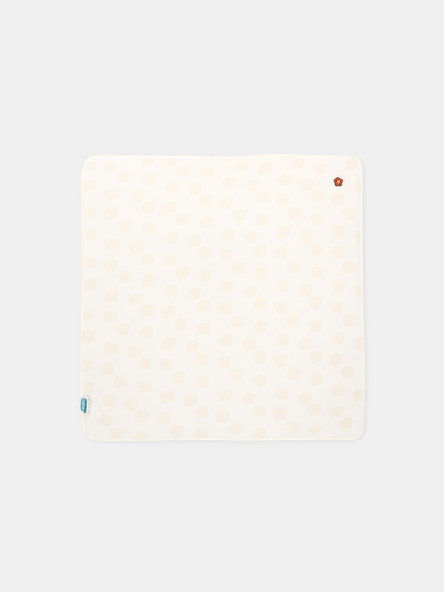 Coperta avorio per neonati con fiore Boke,Kenzo Kids,K61826 117