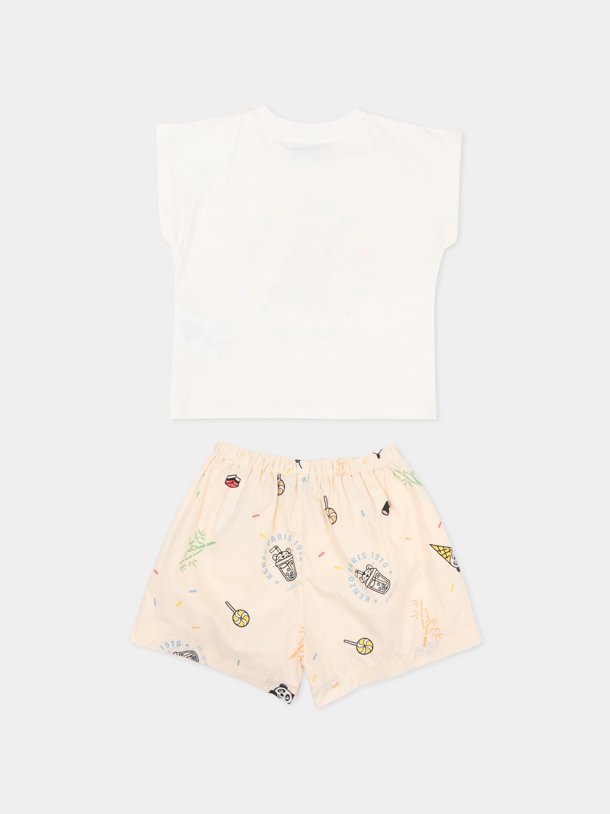 Completo sportivo multicolor per neonati con Bubble Tiger,Kenzo Kids,K61856 208