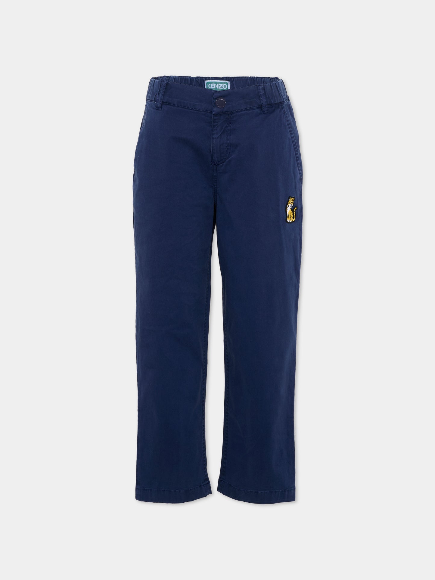 Pantalone blu Kotora per bambino con patch,Kenzo Kids,K61878 84N