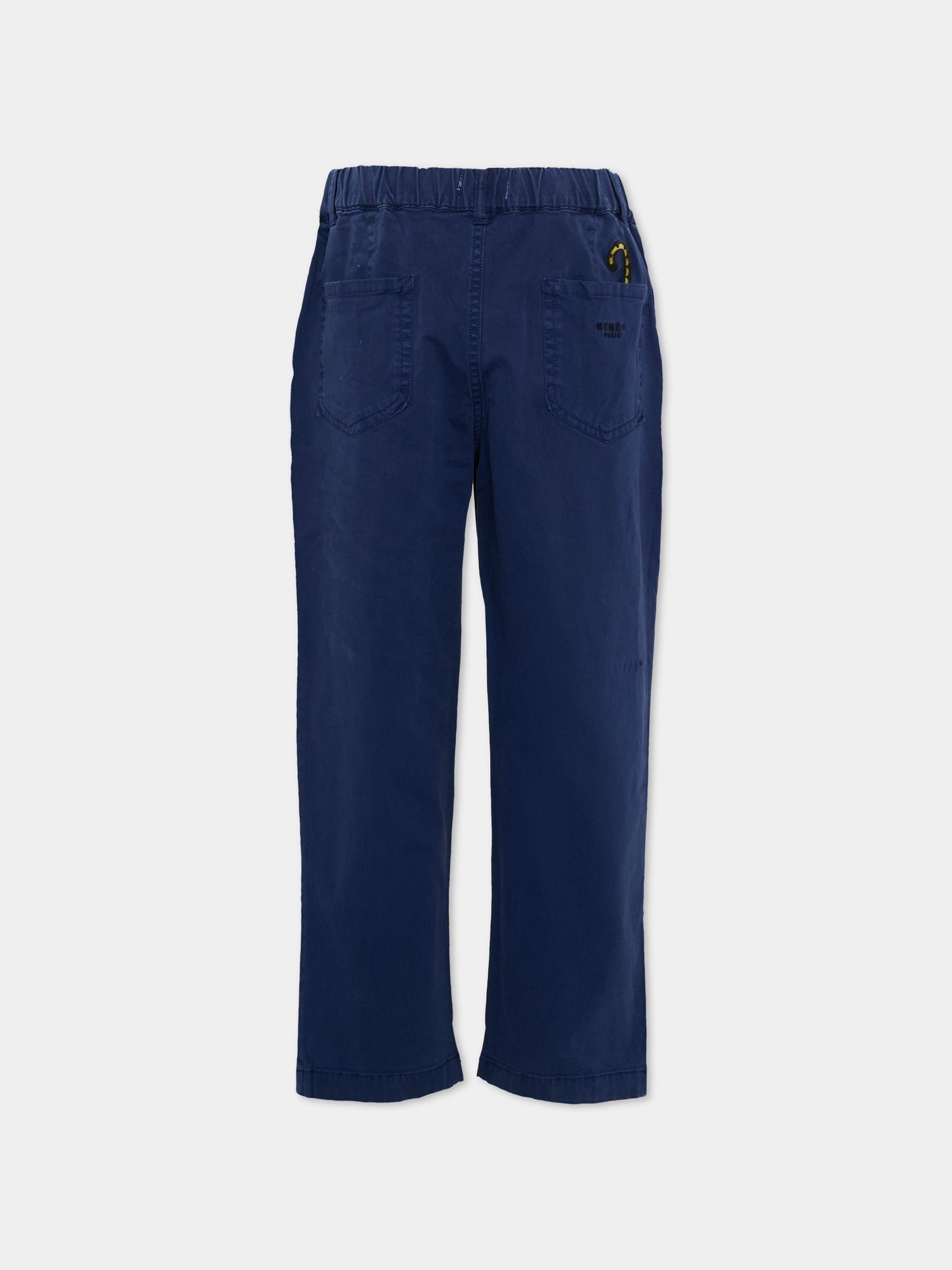 Pantalone blu Kotora per bambino con patch,Kenzo Kids,K61878 84N
