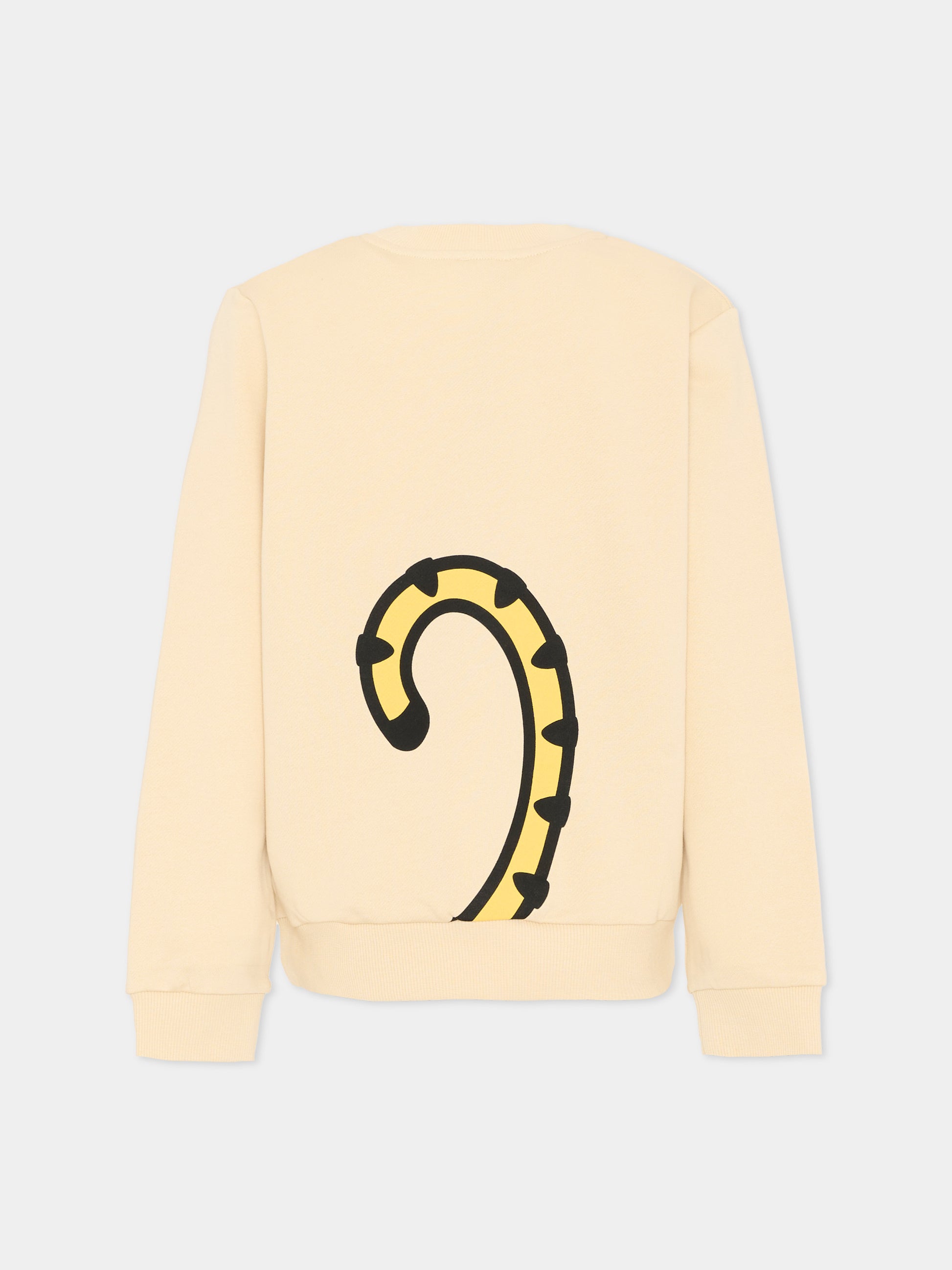 Felpa beige Kotora per bambini con stampa,Kenzo Kids,K61879 255