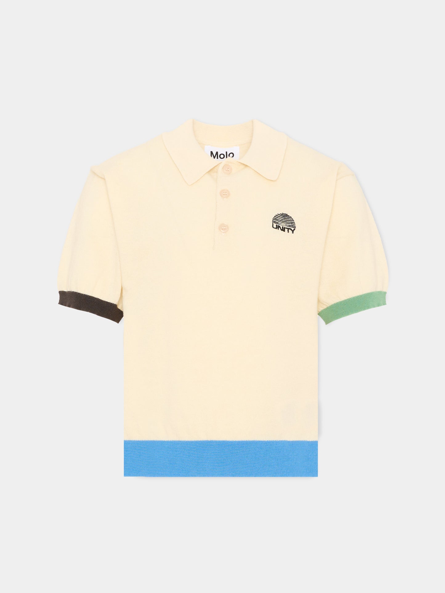 Polo beige Brooks per bambino,Molo,1S26A301 8894