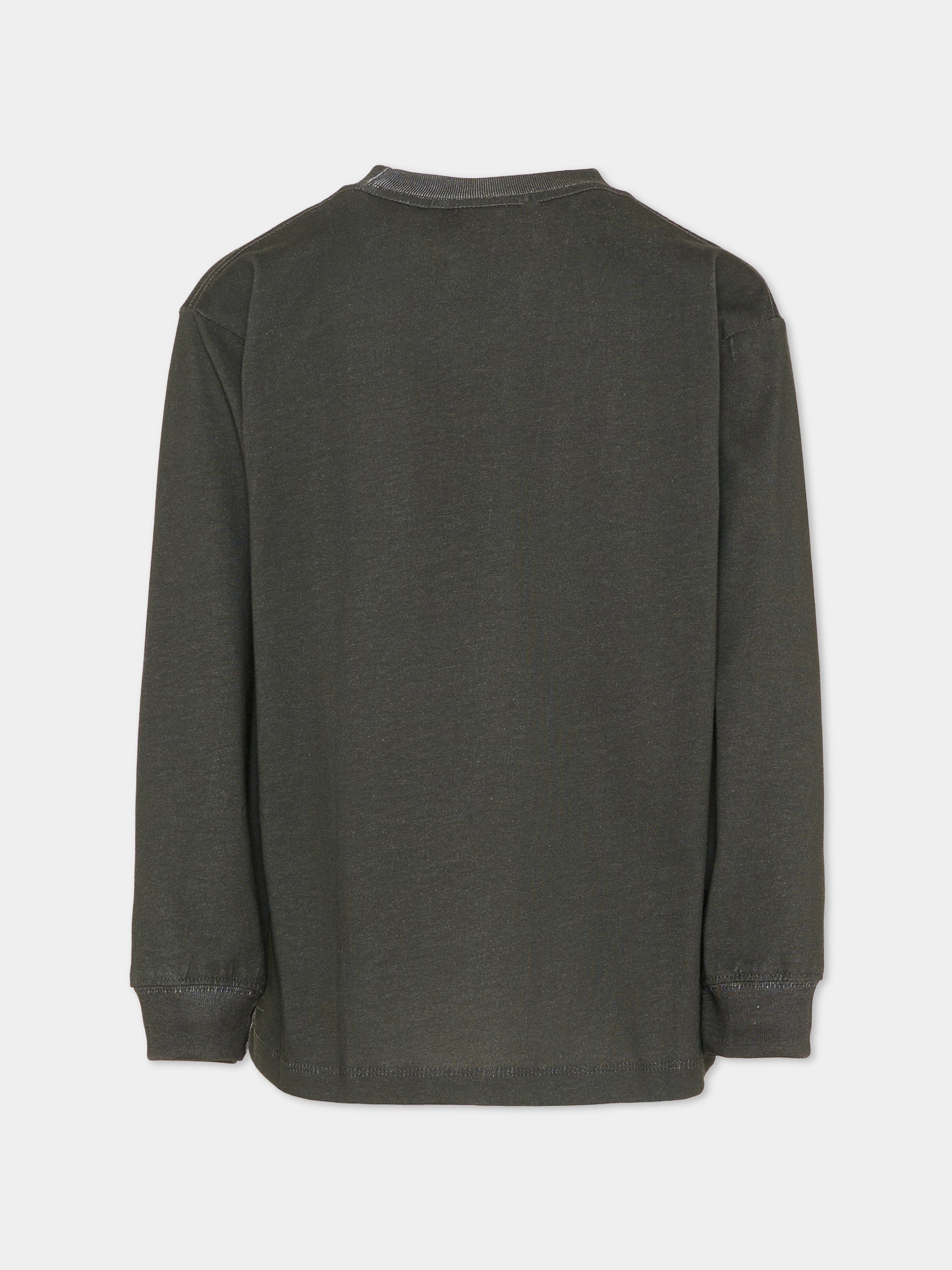 T-shirt Rube nera per bambino con tigre,Molo,1S26A405 9875