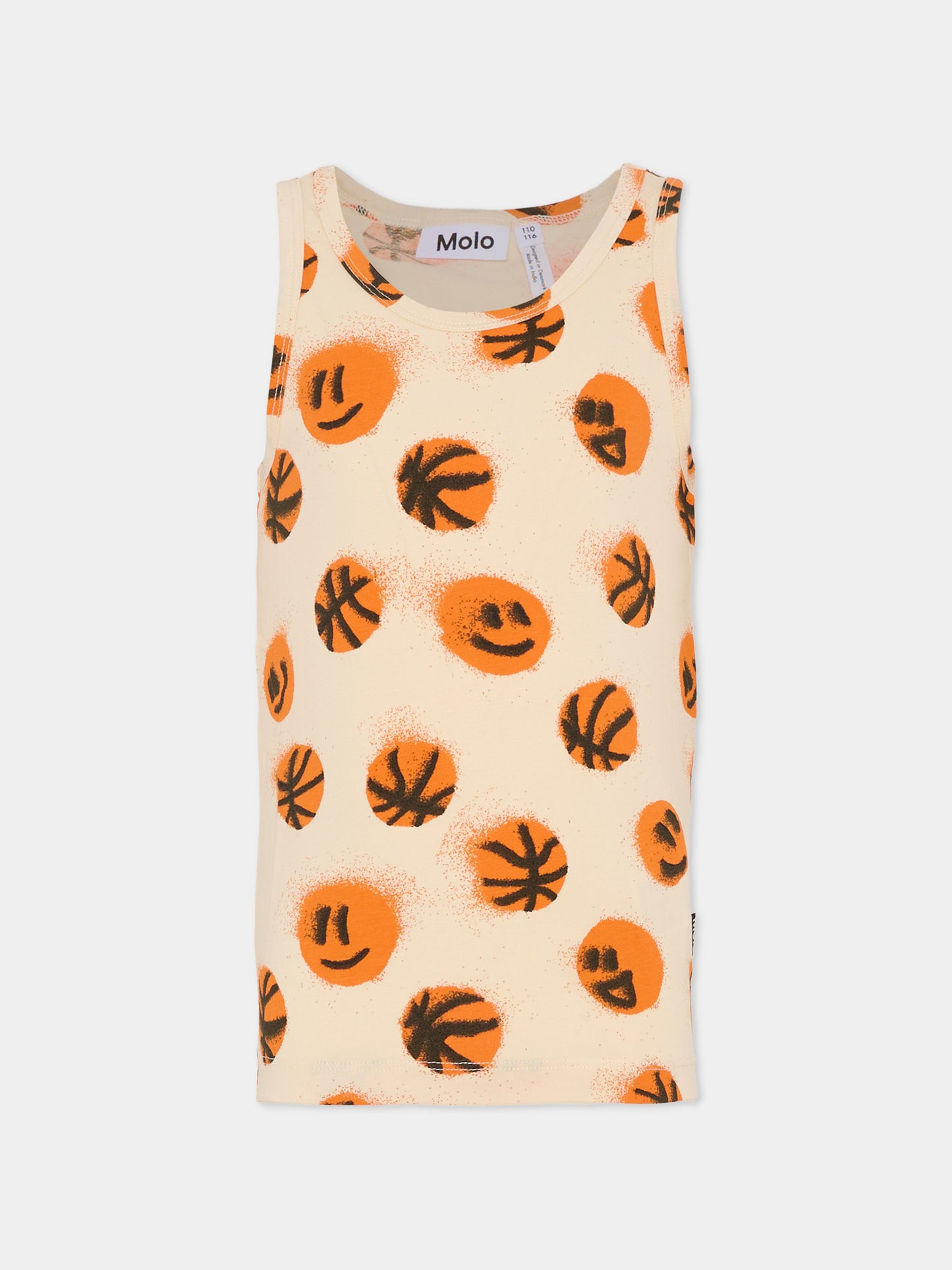 Set canottiere Jayden multicolor per bambino con palla da basket,Molo,1S26Q101 9750