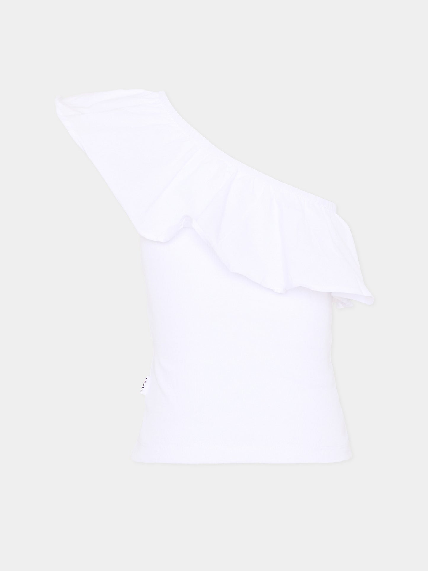 Top bianco Rebecca per bambina con volant,Molo,2S26A102 5636