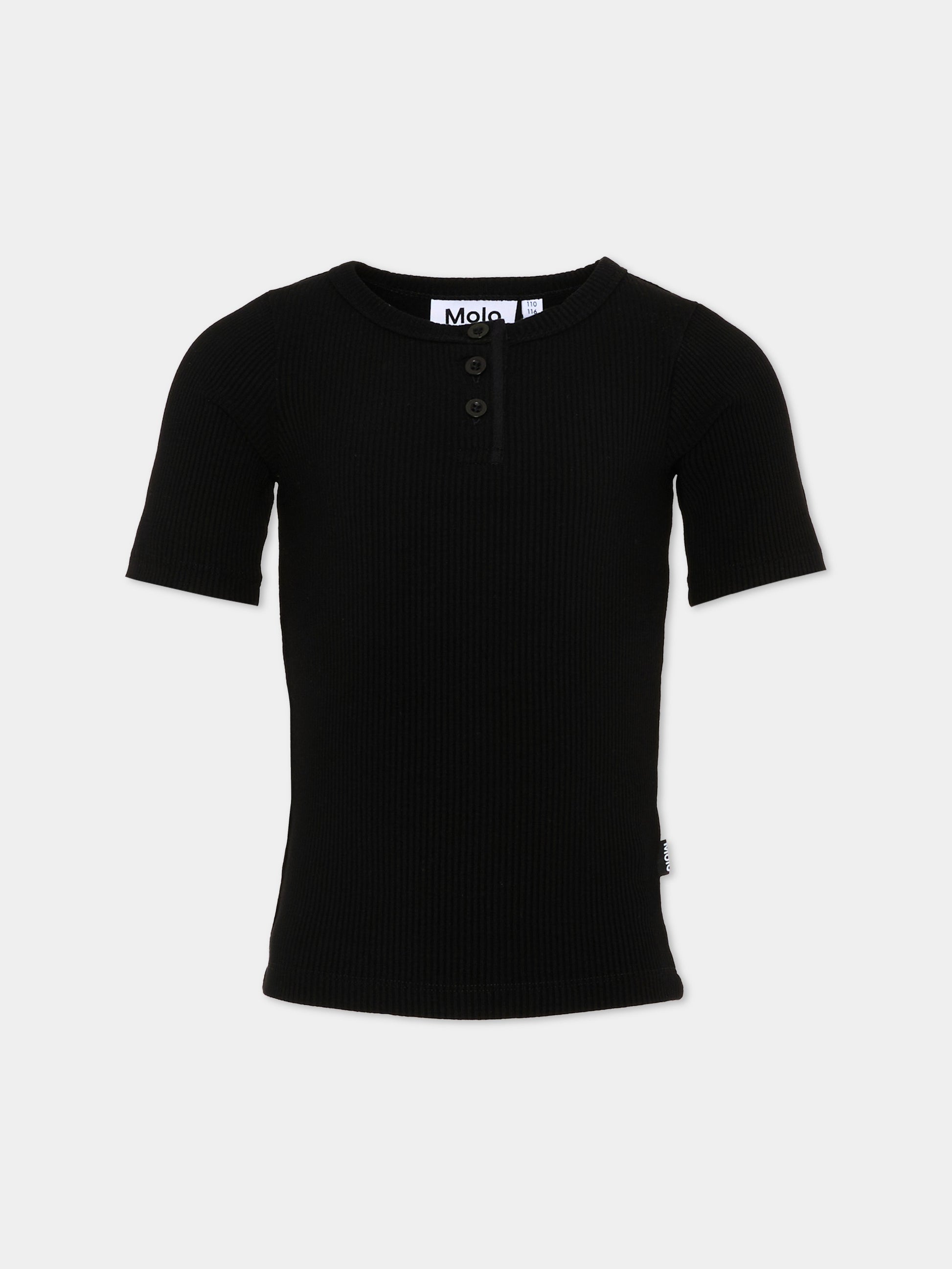 T-shirt nera Rosey per bambina,Molo,2S26A205 0099