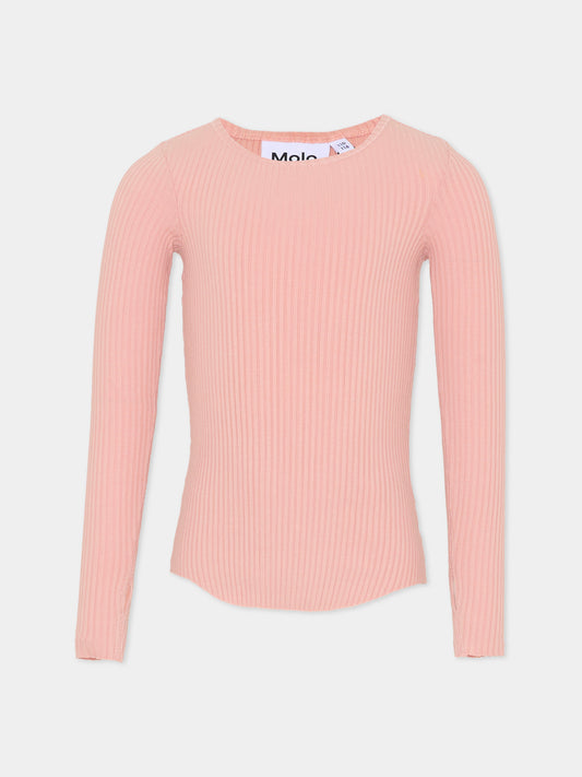 T-shirt Rochelle rosa per bambina,Molo,2S26A406 8058