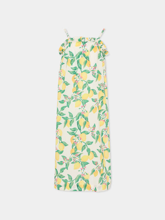 Copricostume Connie multicolor per bambina con limoni,Molo,2S26E118 9505