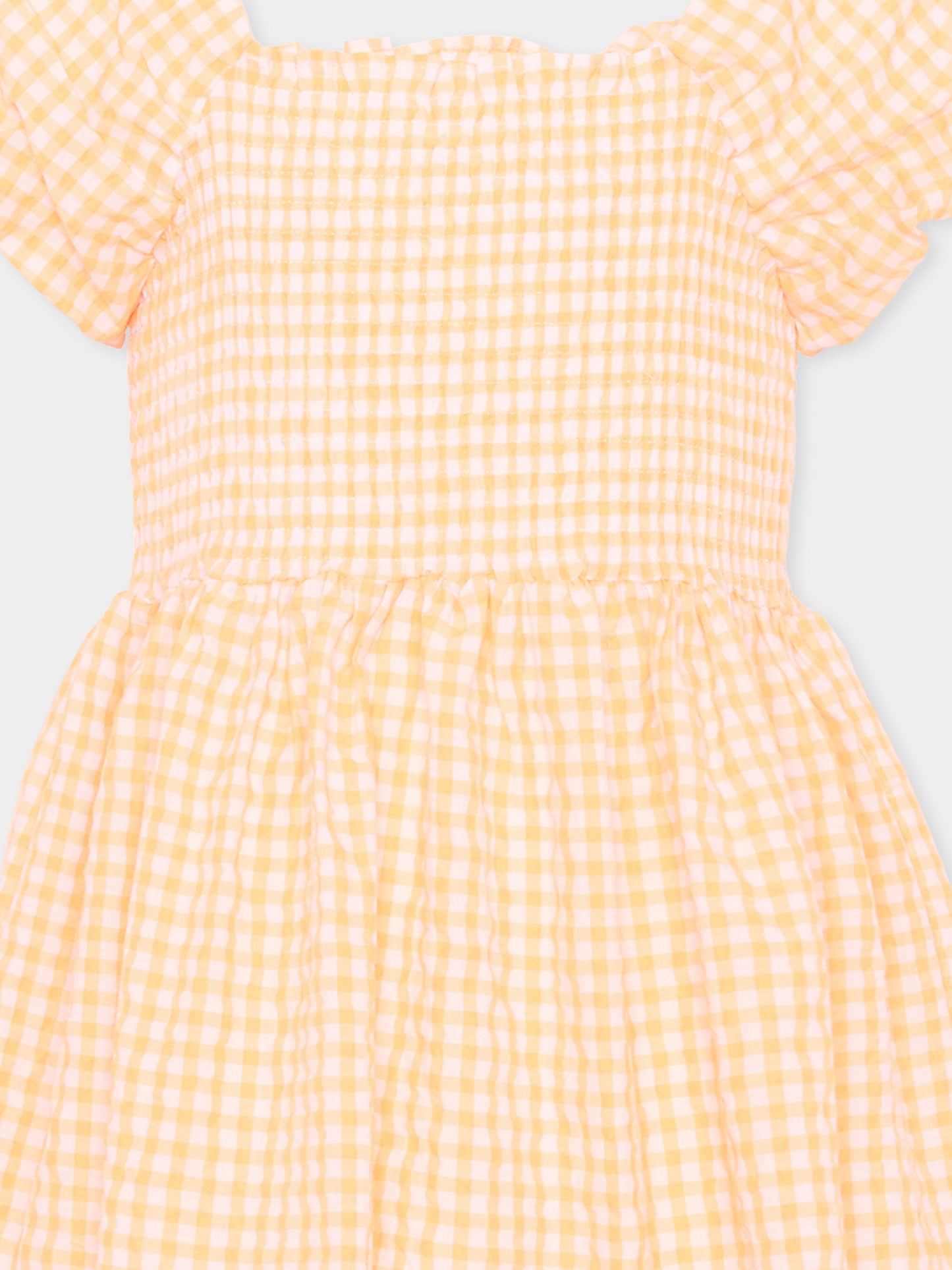 Vestito arancione Cherisla per bambina vichy,Molo,2S26E138 9490