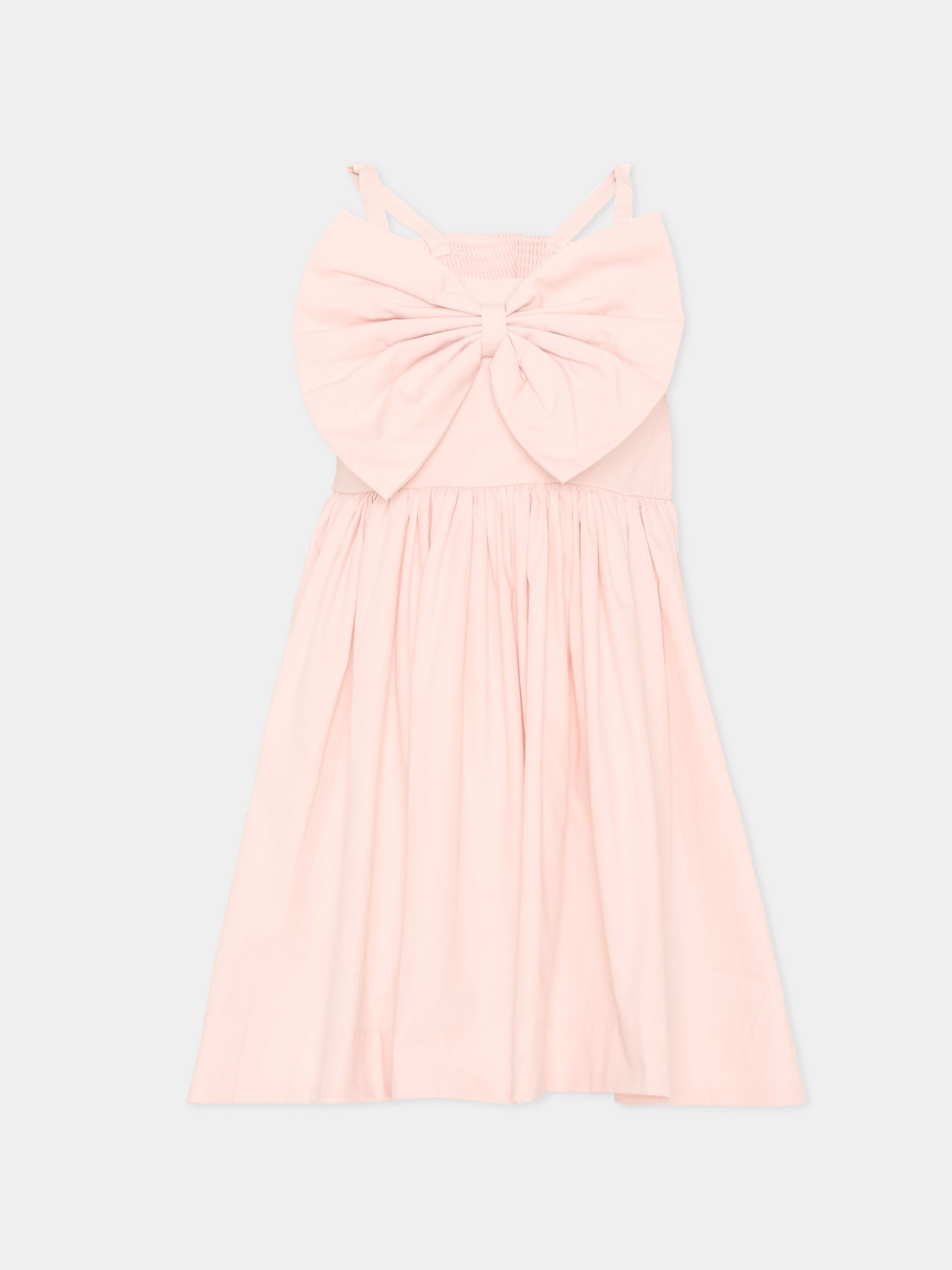Abito rosa Caysi per bambina con maxi fiocco,Molo,2S26E140 5647