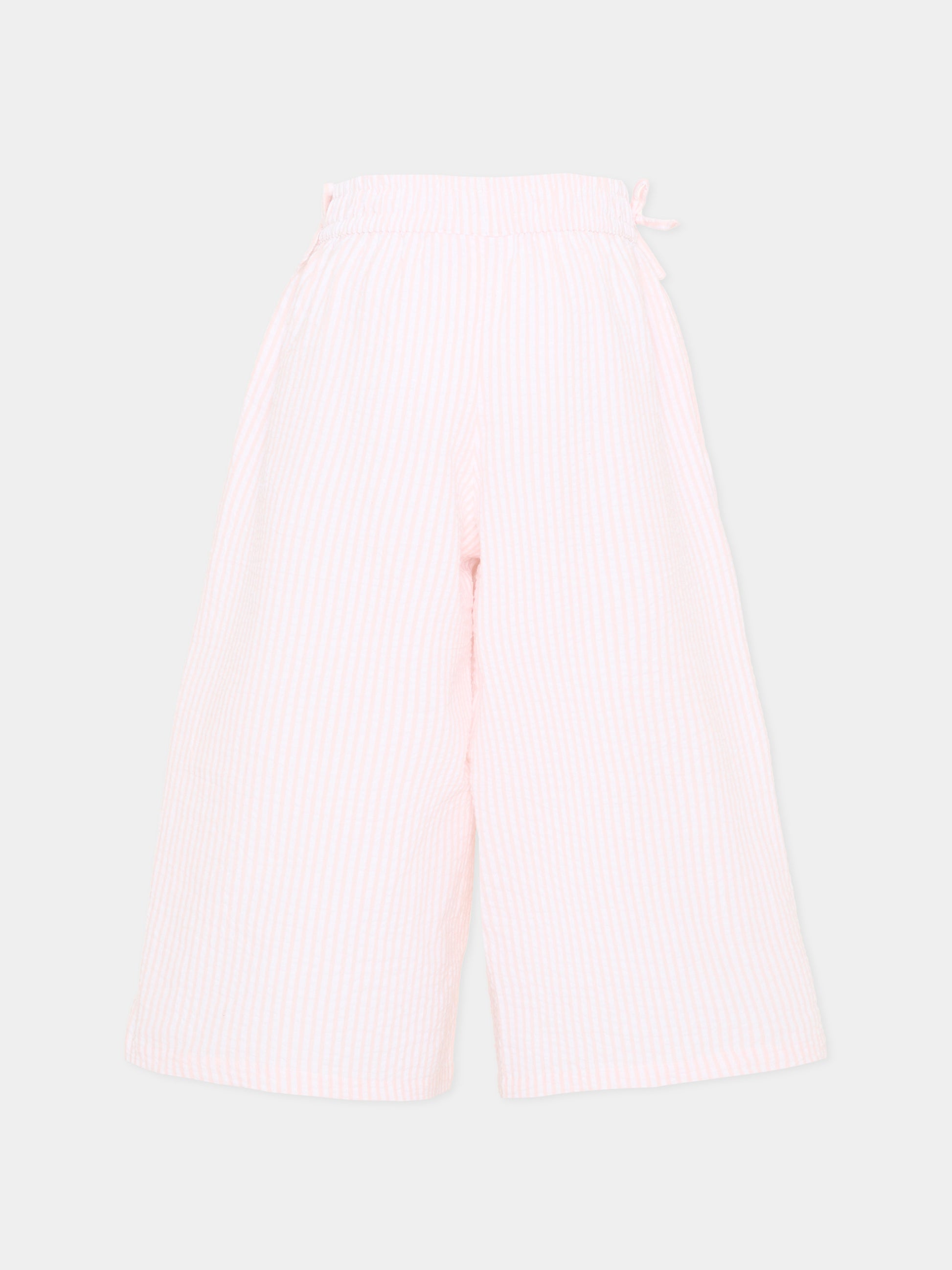 Pantaloni rosa Aurora per bambina a righe,Molo,2S26I101 9573