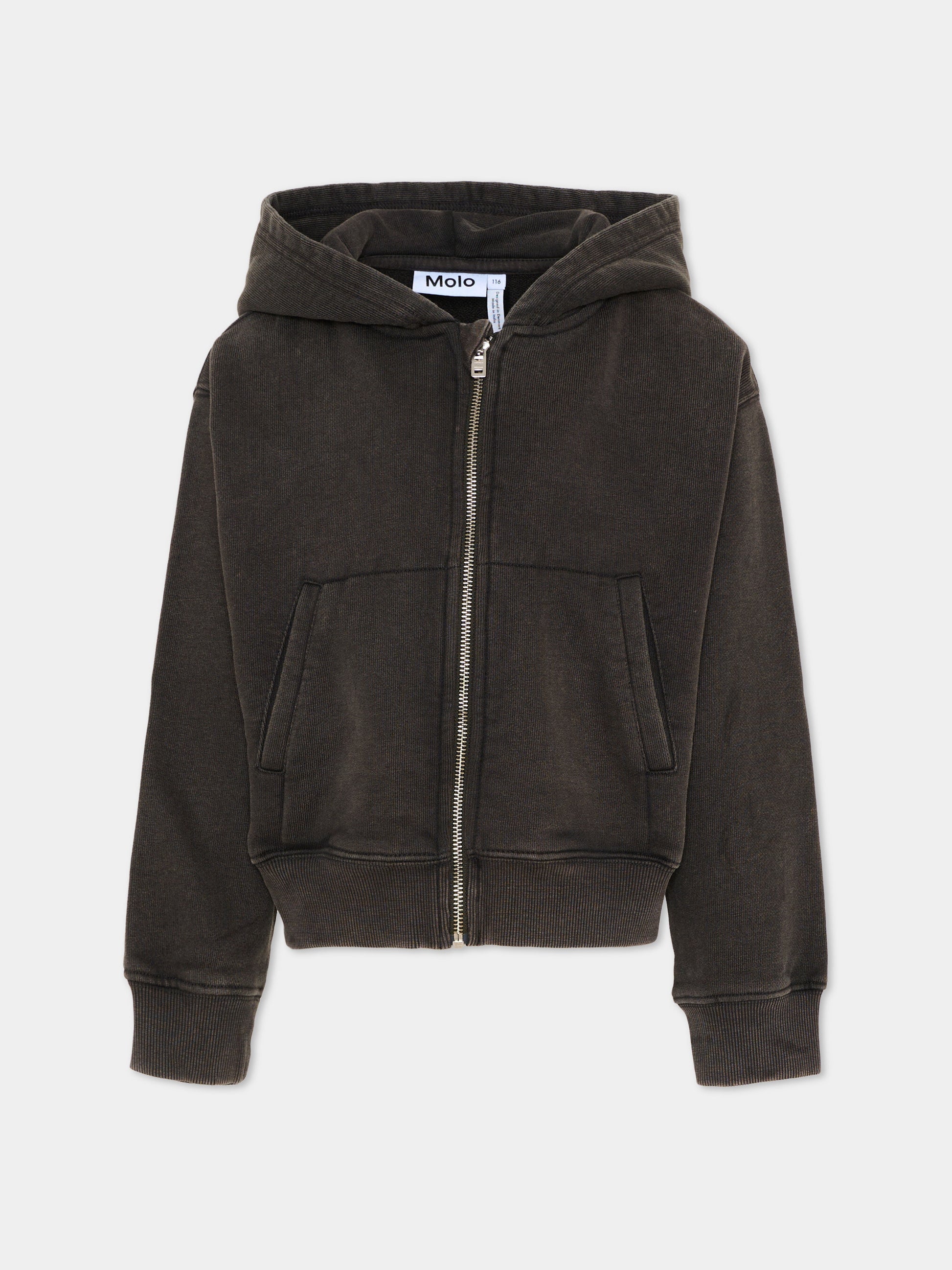 Felpa nera Martina per bambina,Molo,2S26J302 5619