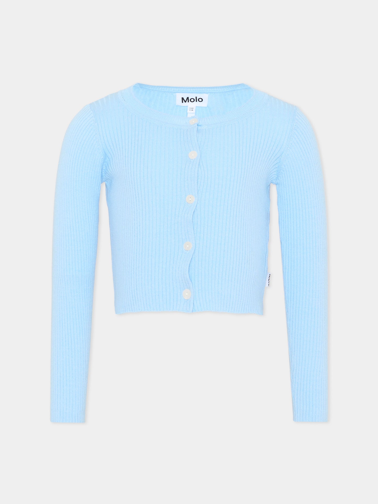 Cardigan celeste Giselle per bambina,Molo,2S26K308 5637
