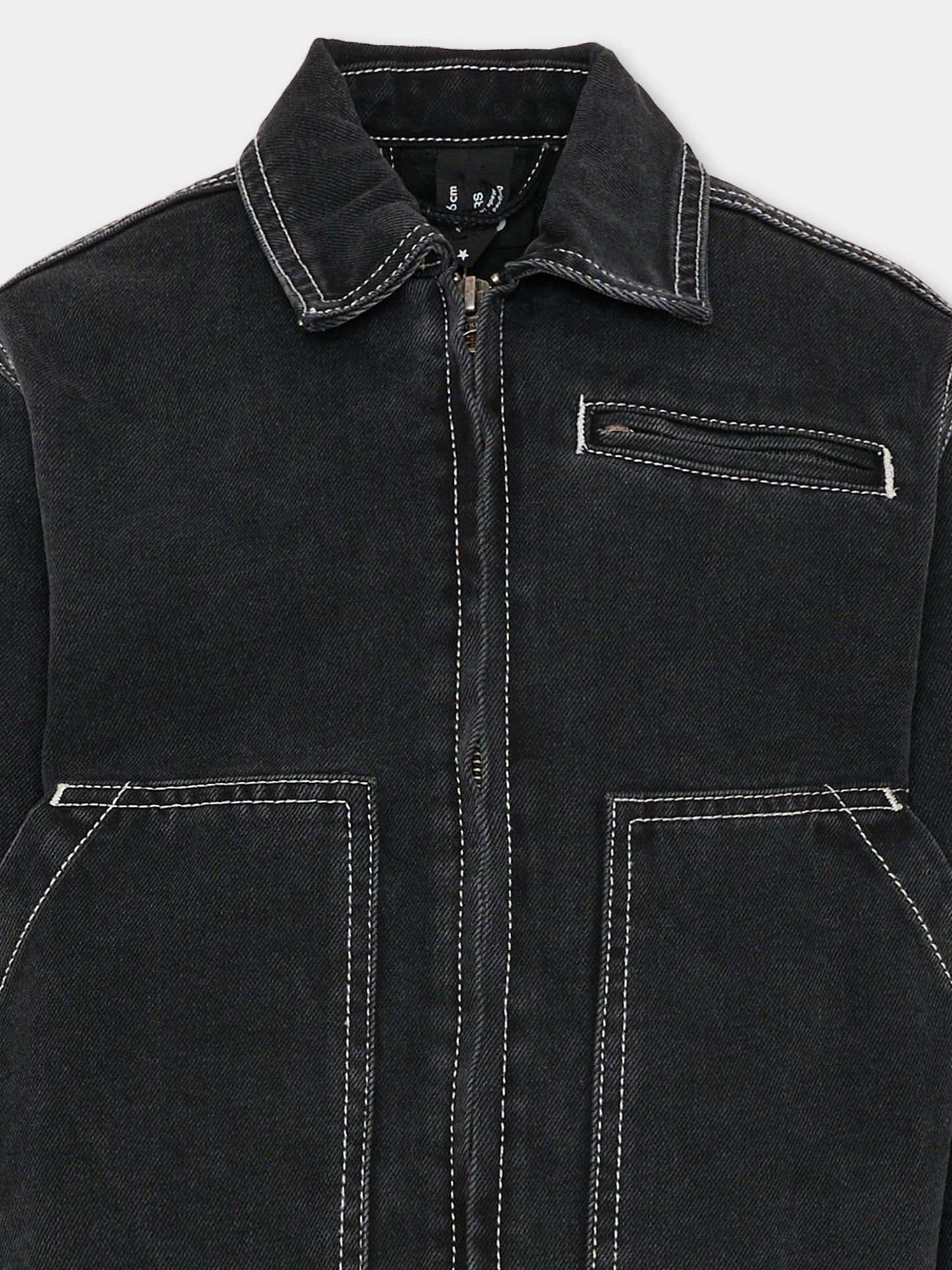 Giubbotto di jeans Hetson nero per bambini con simbolo della pace,Molo,5S26M307 1866