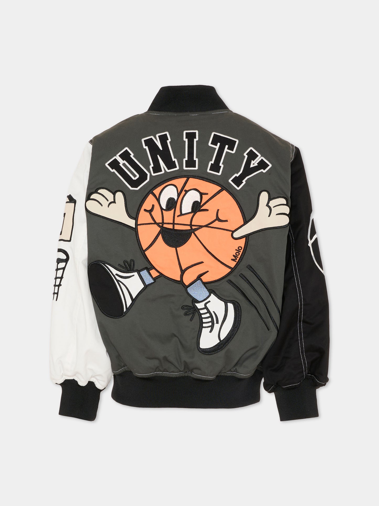 Bomber Hedley multicolor per bambino con mascott del basket,Molo,5S26M402 9864