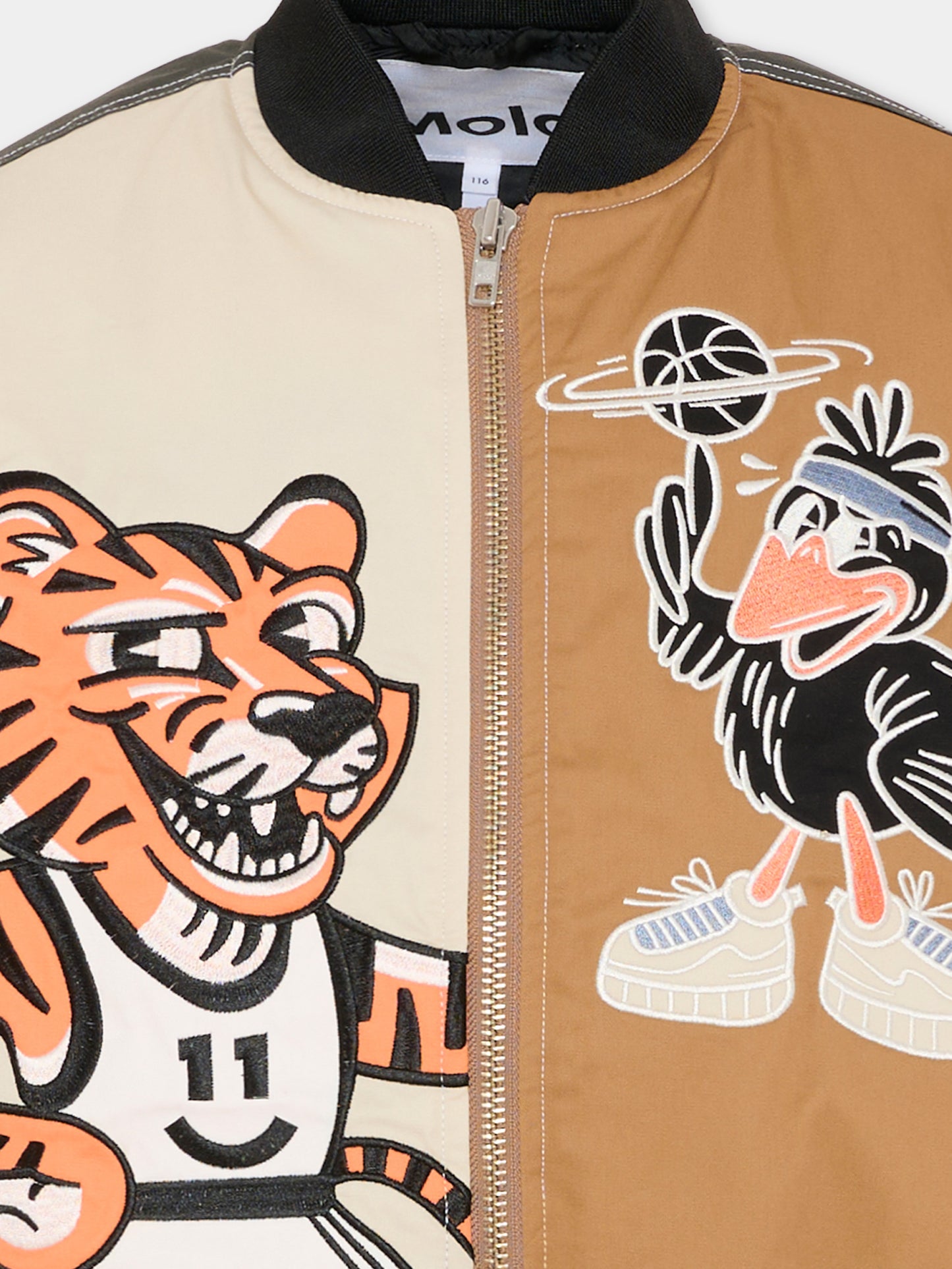 Bomber Hedley multicolor per bambino con mascott del basket,Molo,5S26M402 9864