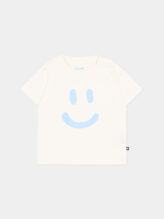 T-shirt avorio Enzo per neonati con smile,Molo,6S26A210 5632