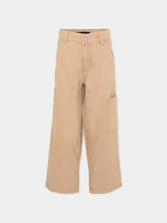 Jeans marroni Archer per bambini,Molo,6S26I106 5631