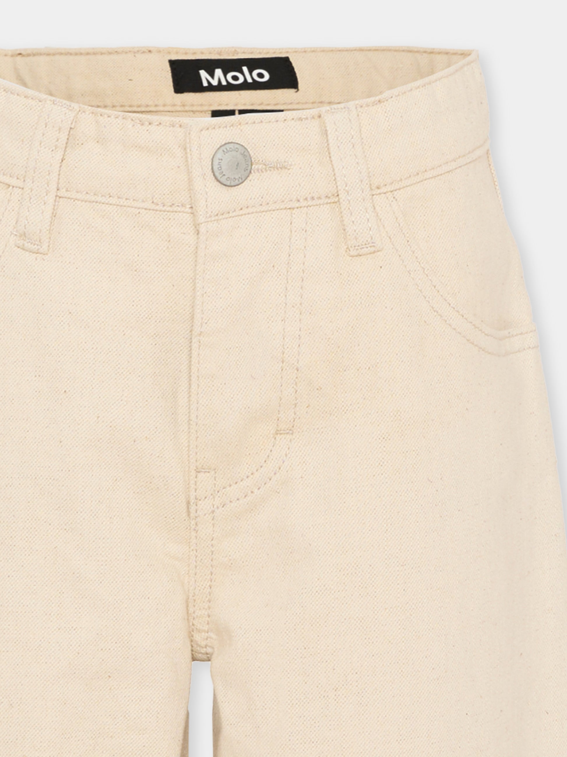 Jeans Askane beige per bambini,Molo,6S26I107 8894