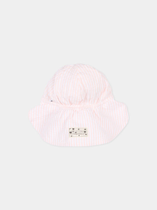 Cappello rosa Neo per neonata a righe,Molo,7S26T203 9573